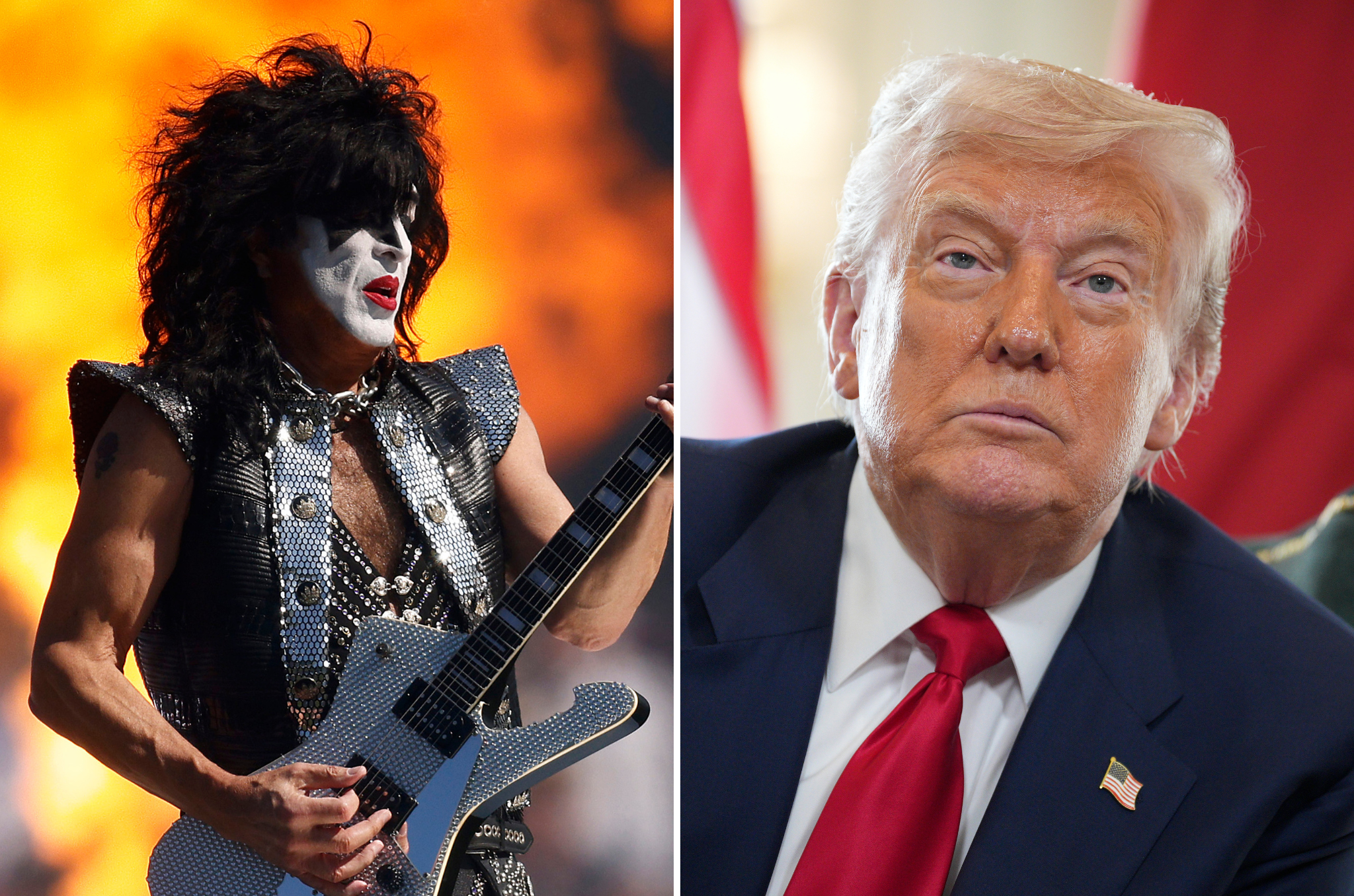 Paul Stanley of rock band Kiss accepted Donald Trump's Kennedy Center Honors on behalf of his fellow band members