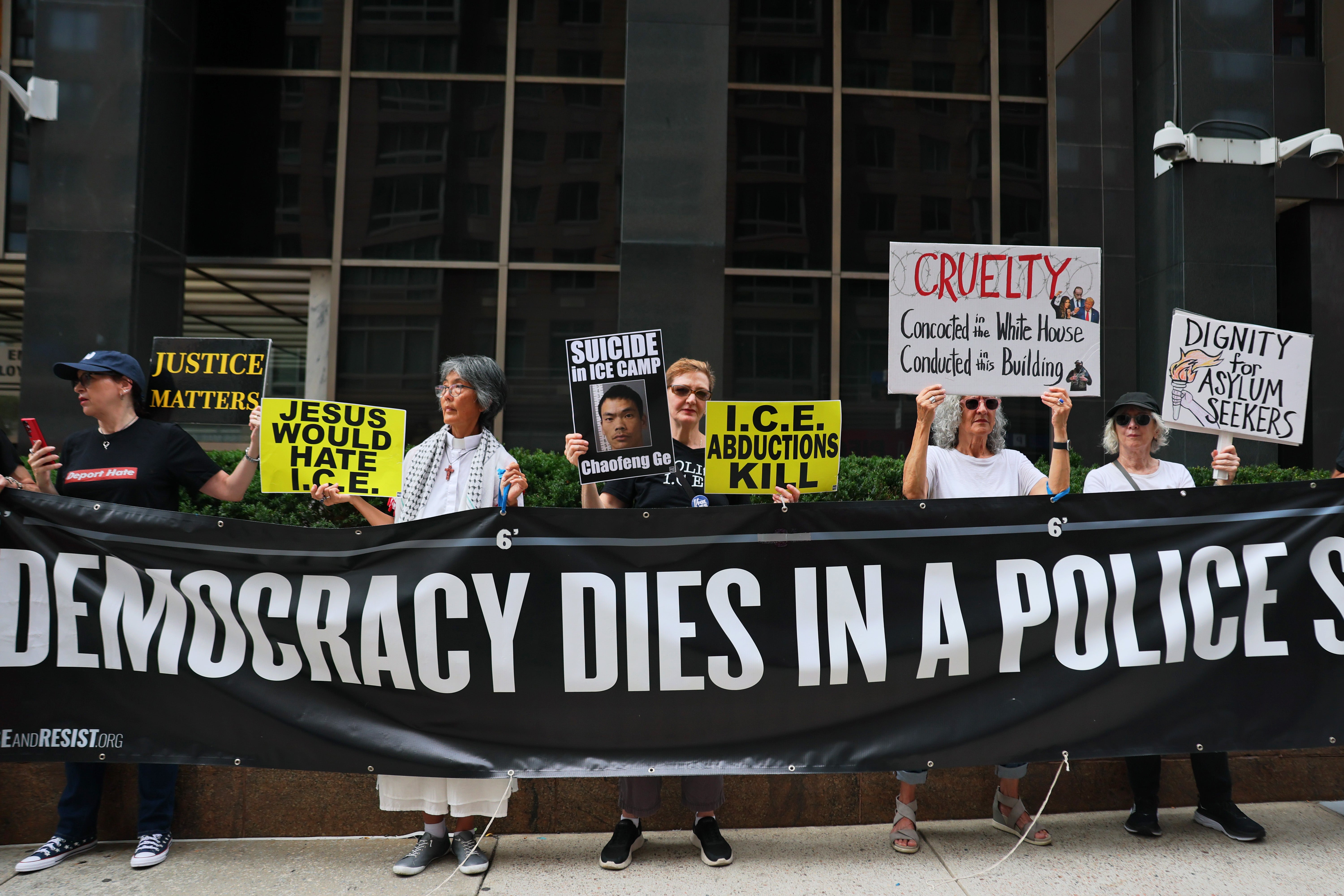 A federal judge has ordered ICE to improve conditions inside a holding area that has recently detained hundreds of people on the 10th floor of a federal building in New York City that houses immigration courts and ICE offices