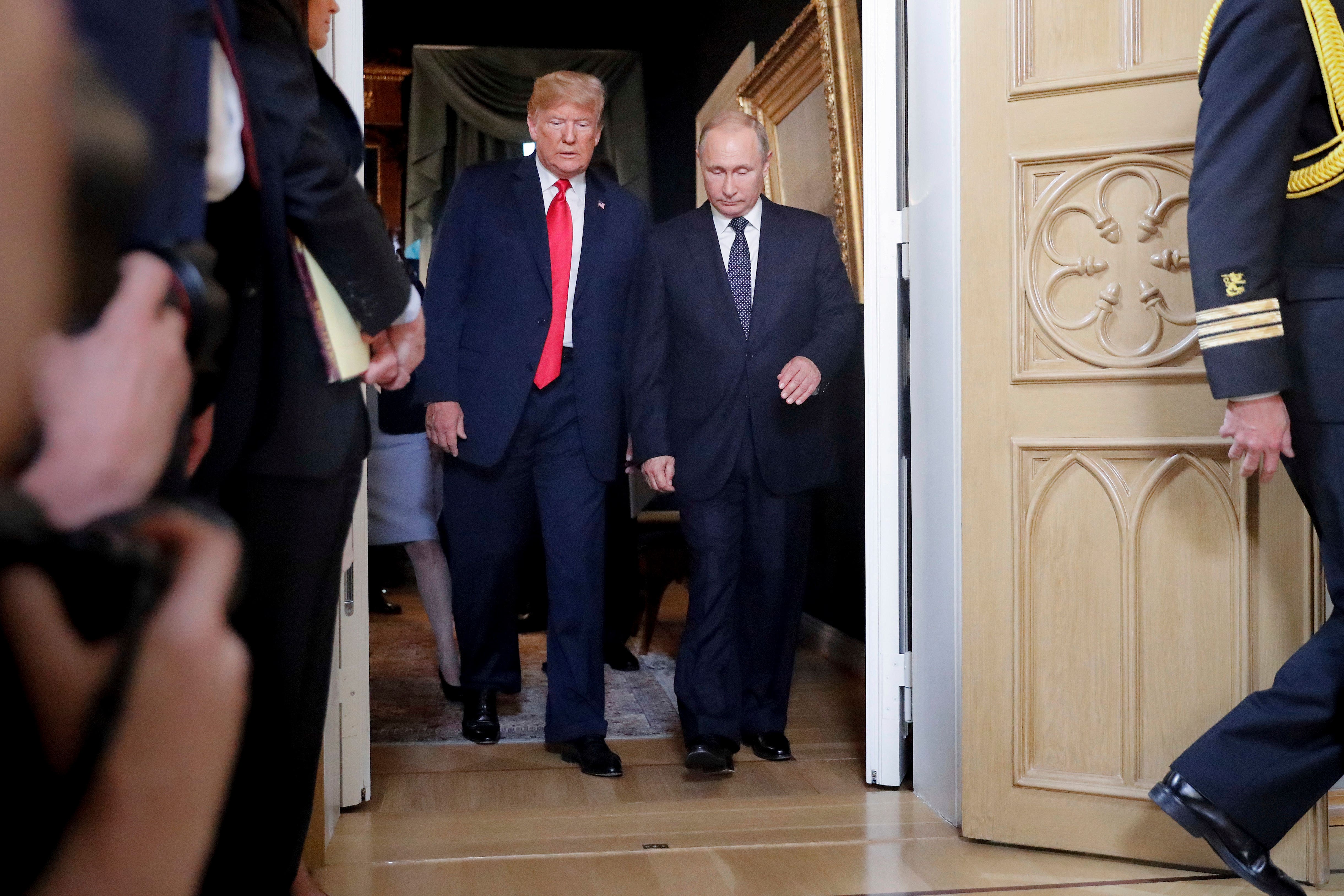 Donald Trump and Vladimir Putin (Pablo Martinez Monsivais/AP)