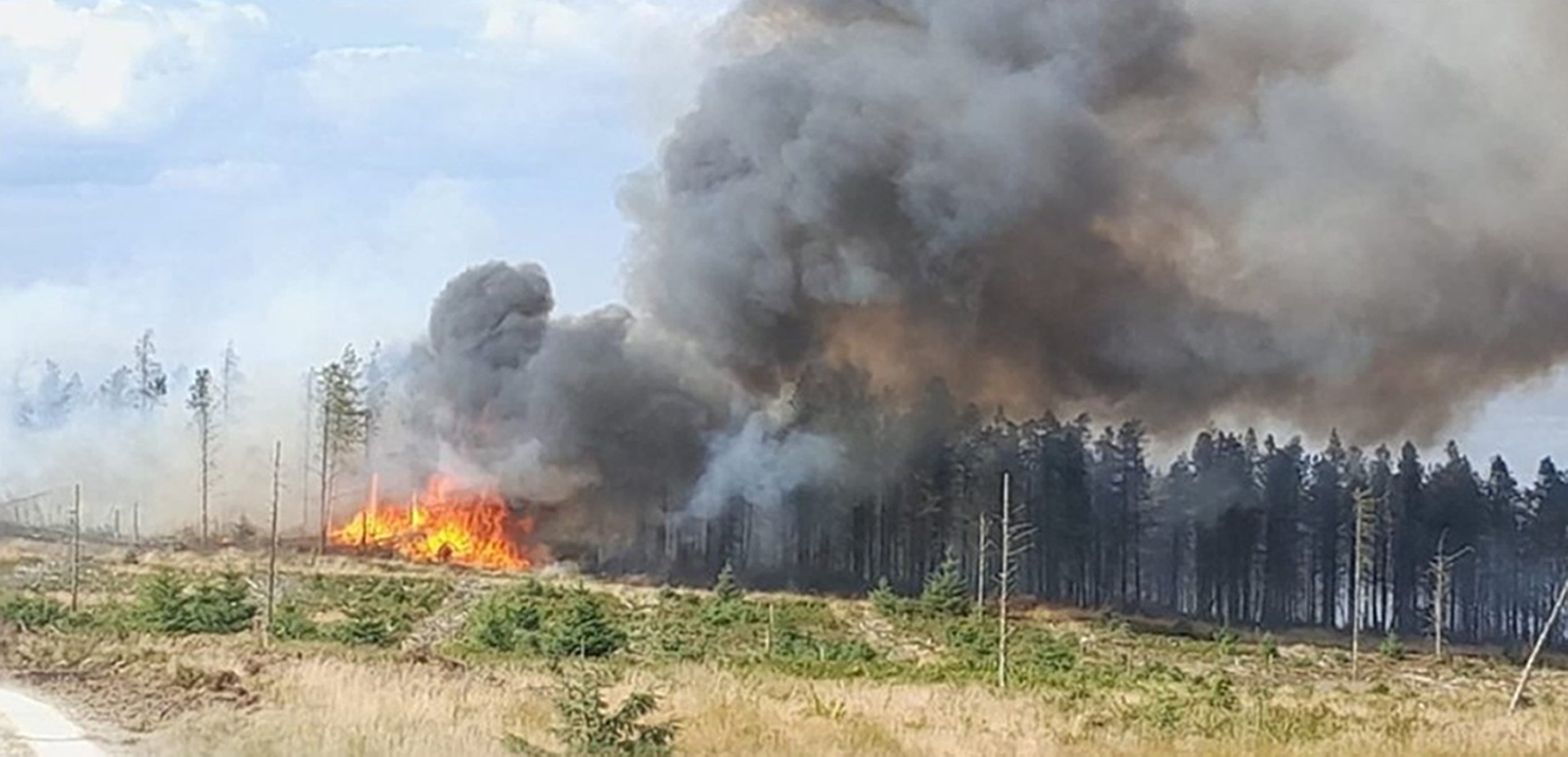 <p>A major incident was declared by firefighters tackling a large moor fire in the North York Moors National Park last week</p>