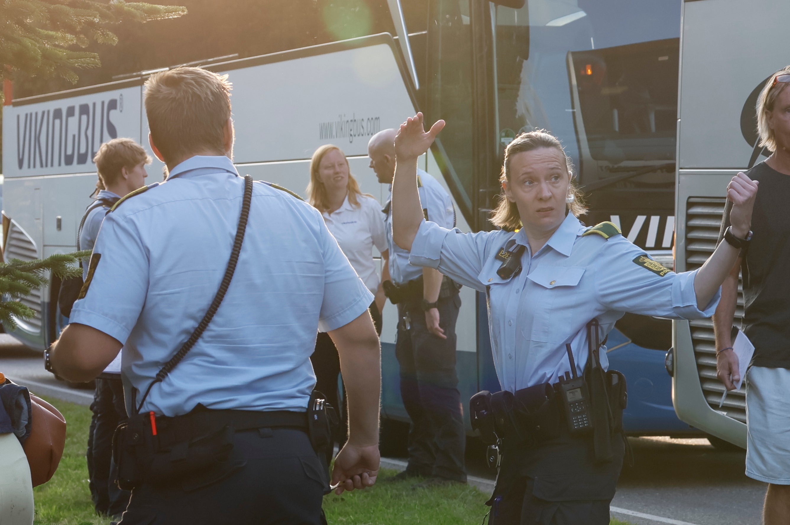 A passenger train derailed in Denmark on Friday