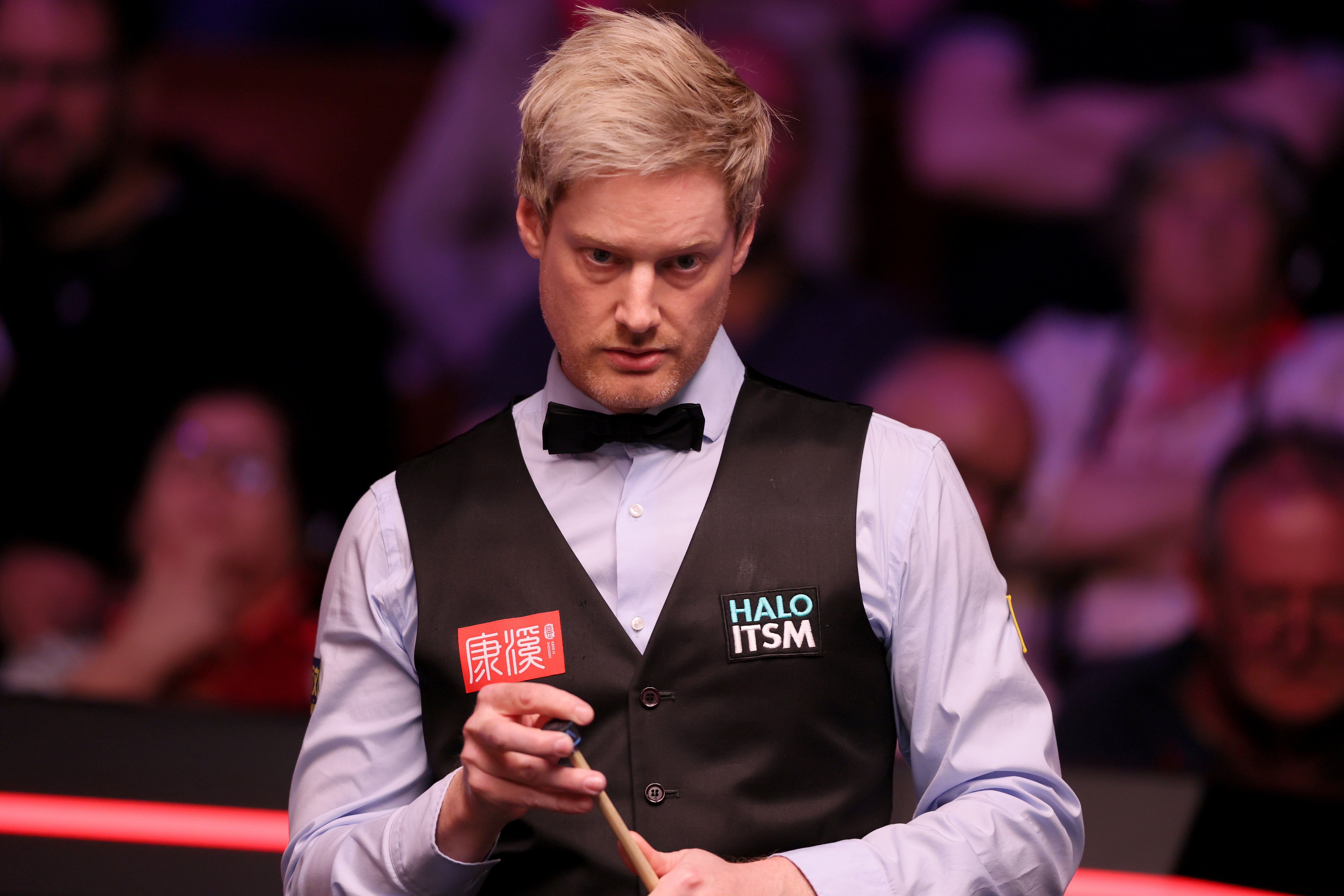Neil Robertson awaits O’Sullivan in the Saudi Arabia Masters final (PA)