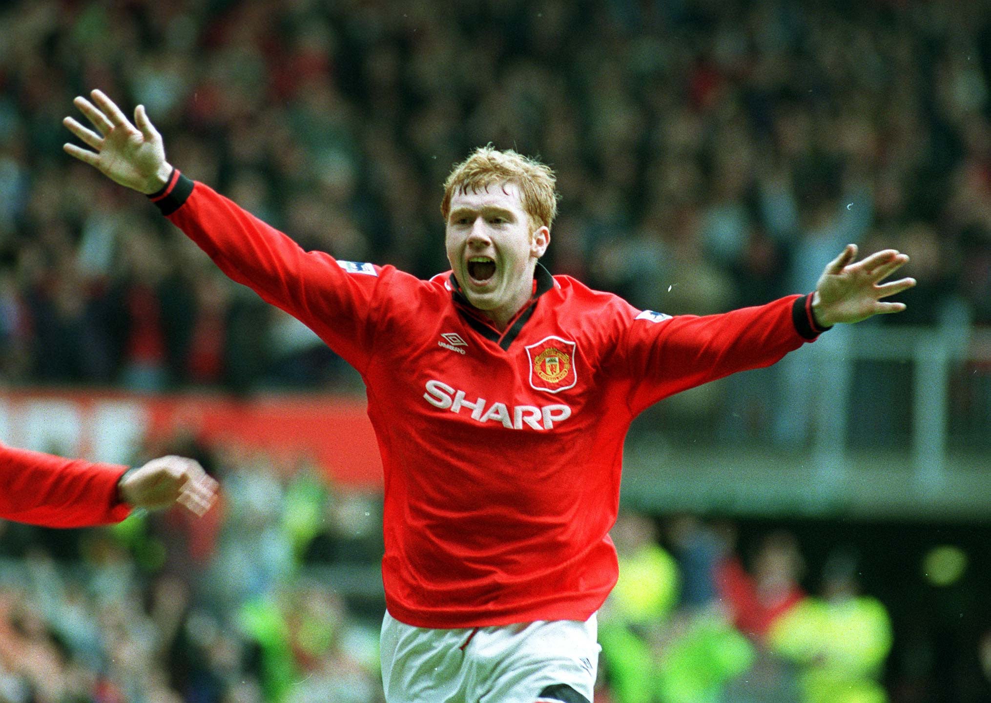 A young Paul Scholes would go on to be a key part of Man United’s future