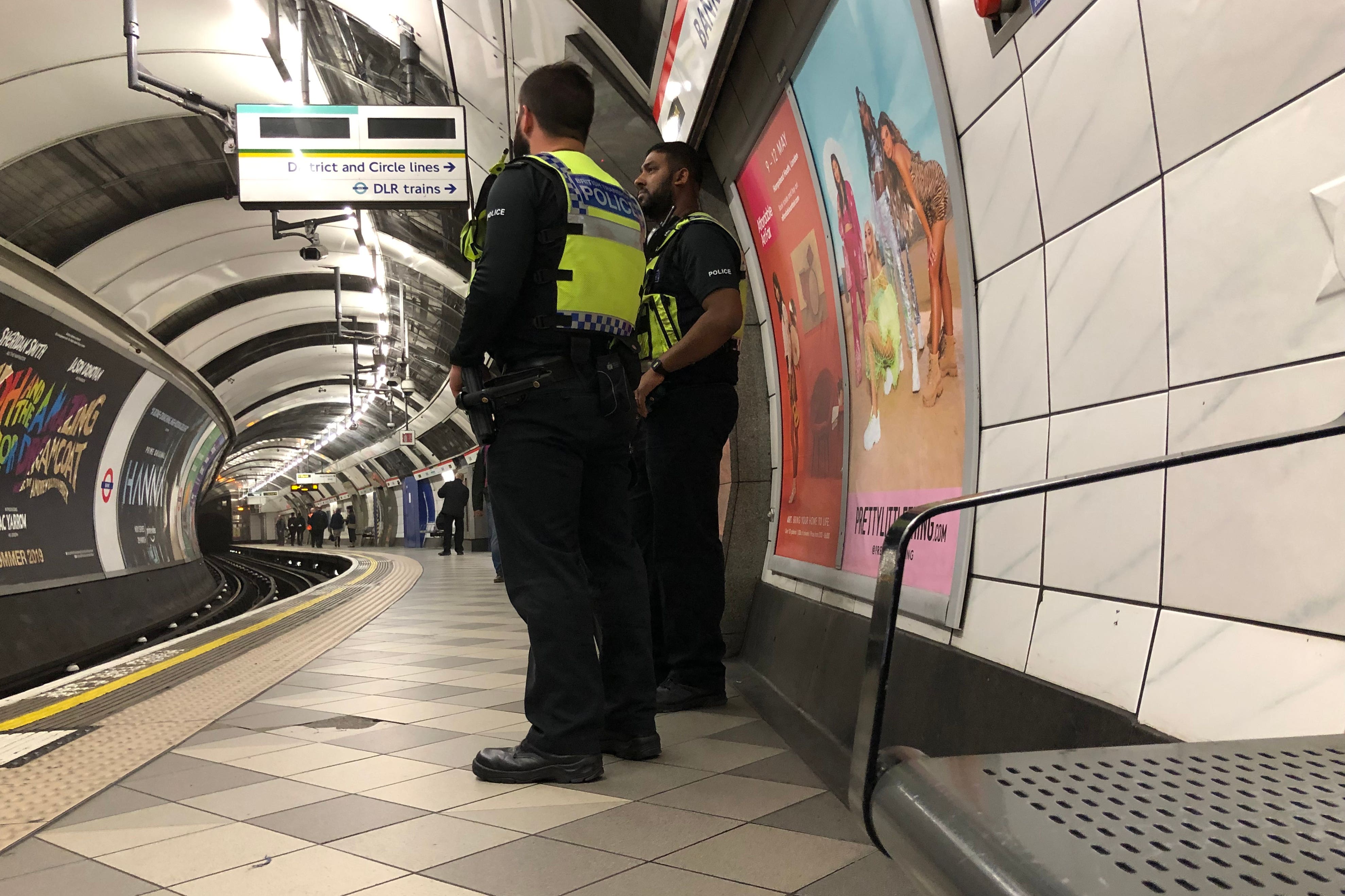 The RMT said the British Transport Police was facing an £8.5 million funding shortfall in 2025 (Jonathan Brady/PA)