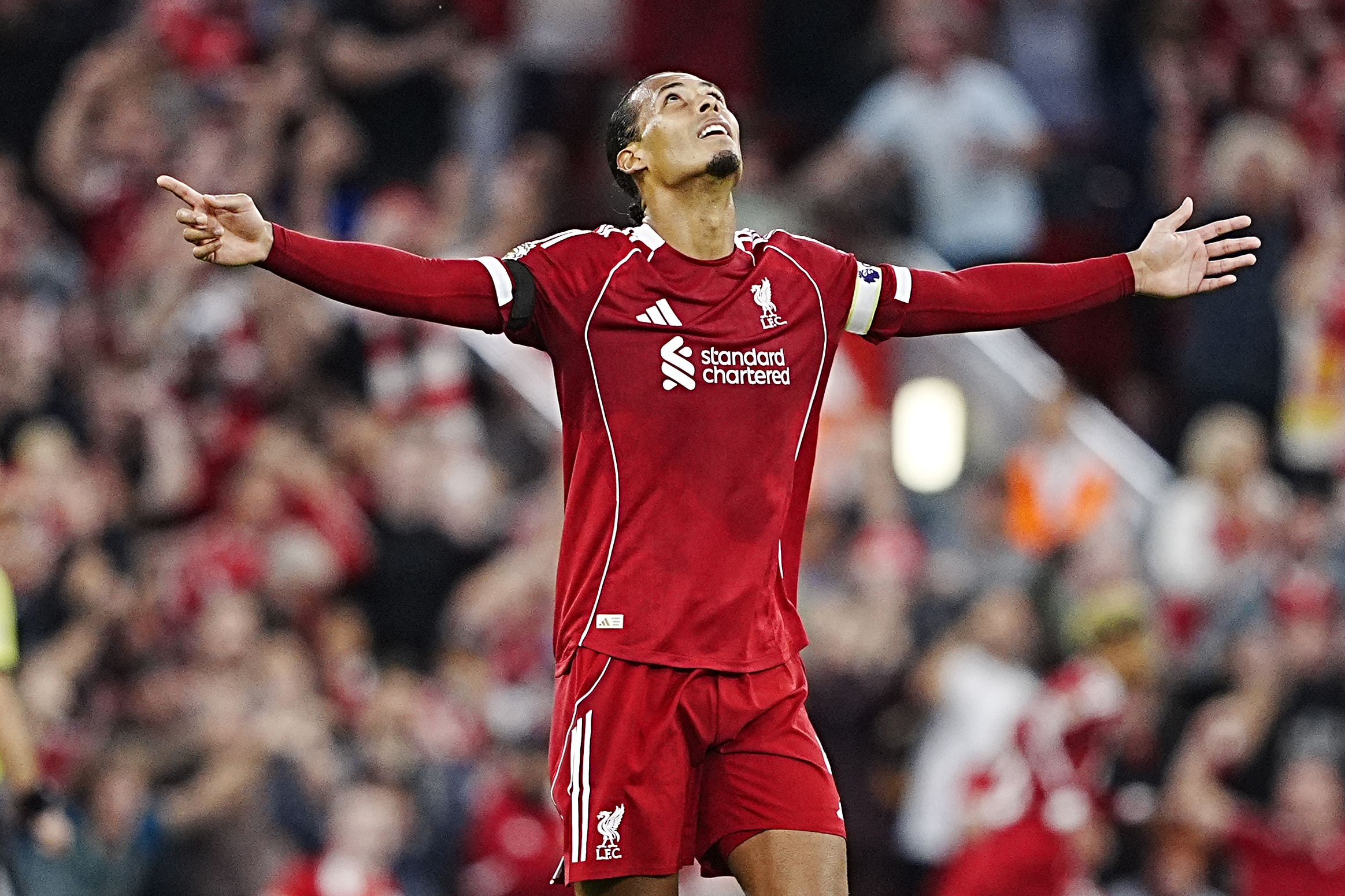 Virgil van Dijk says Liverpool are improving defensively (Peter Byrne/PA)
