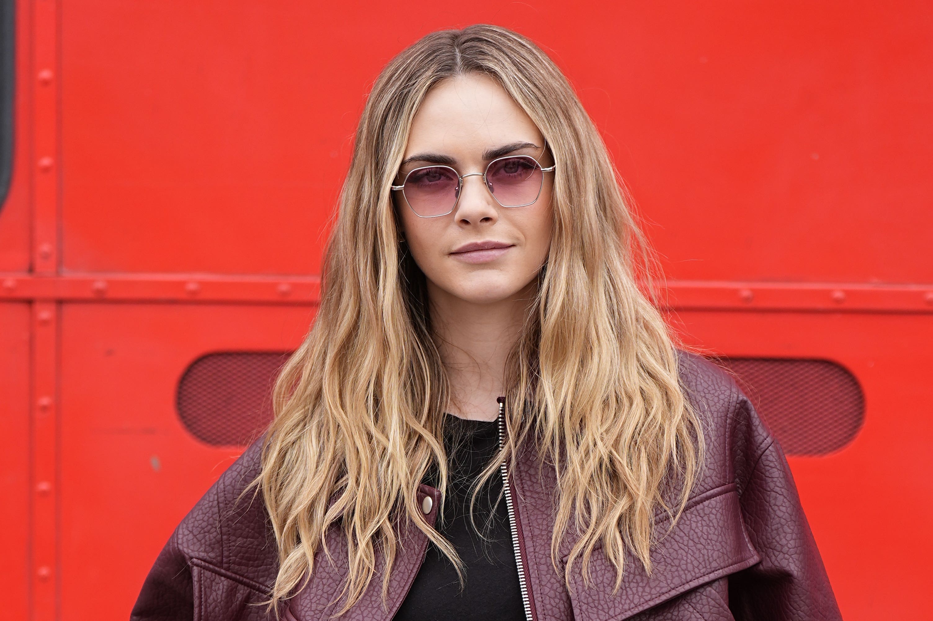 Cara Delevingne was among the famous faces to attend Topshop’s public runway (Aaron Chown/PA)