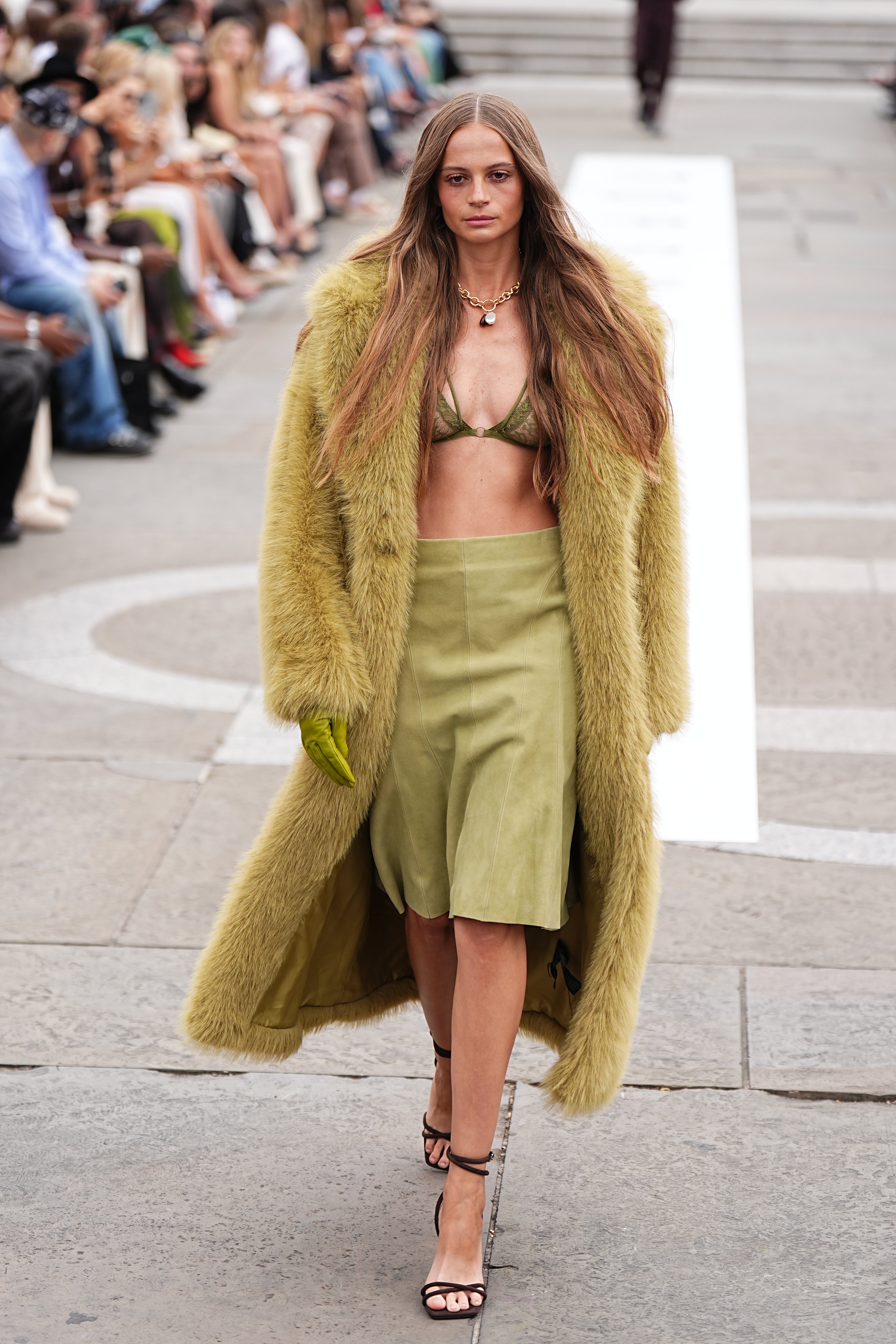 The collection featured both young and mature wardrobe staples (Aaron Chown/PA)