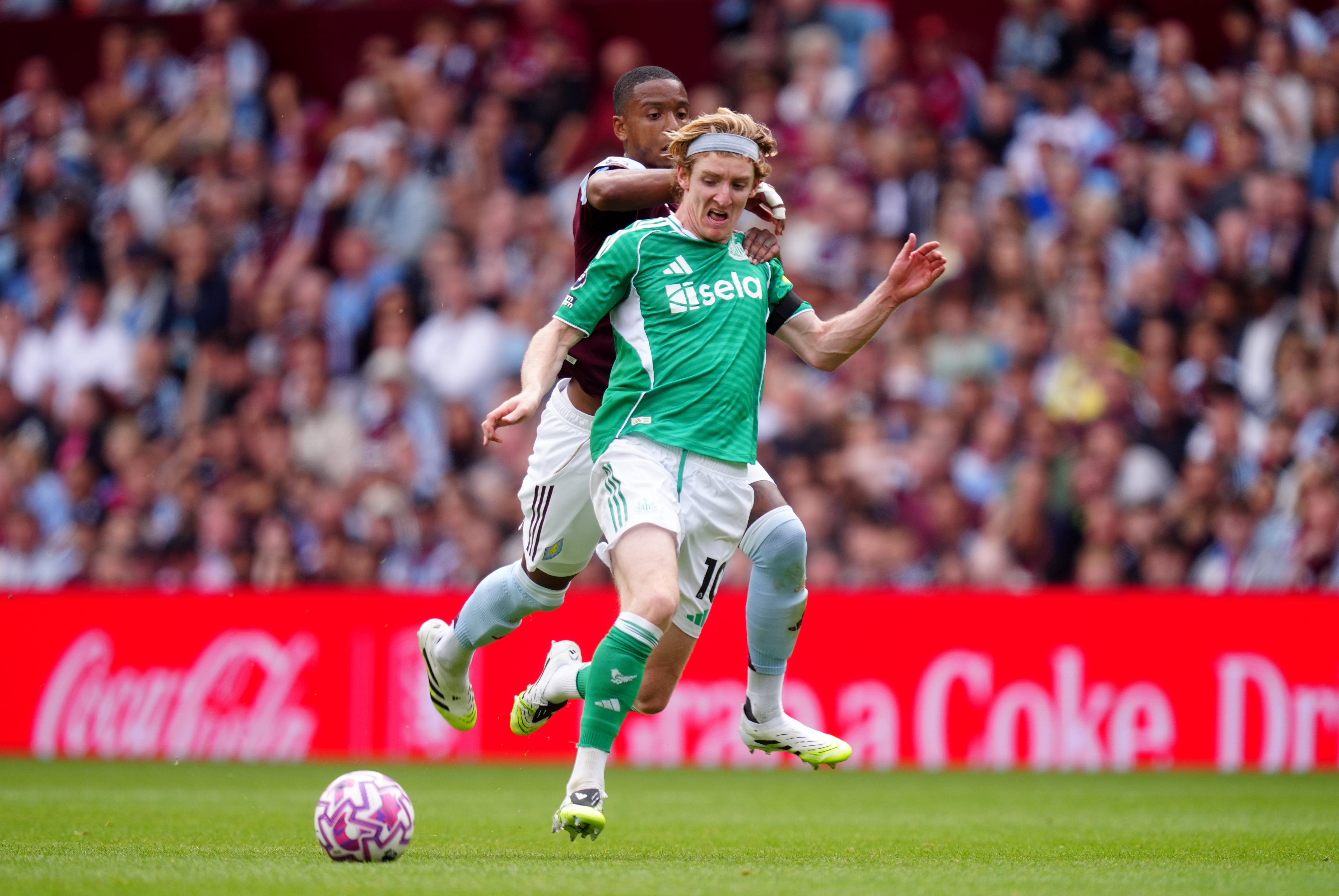 Anthony Gordon led the line for Newcastle (David Davies/PA).