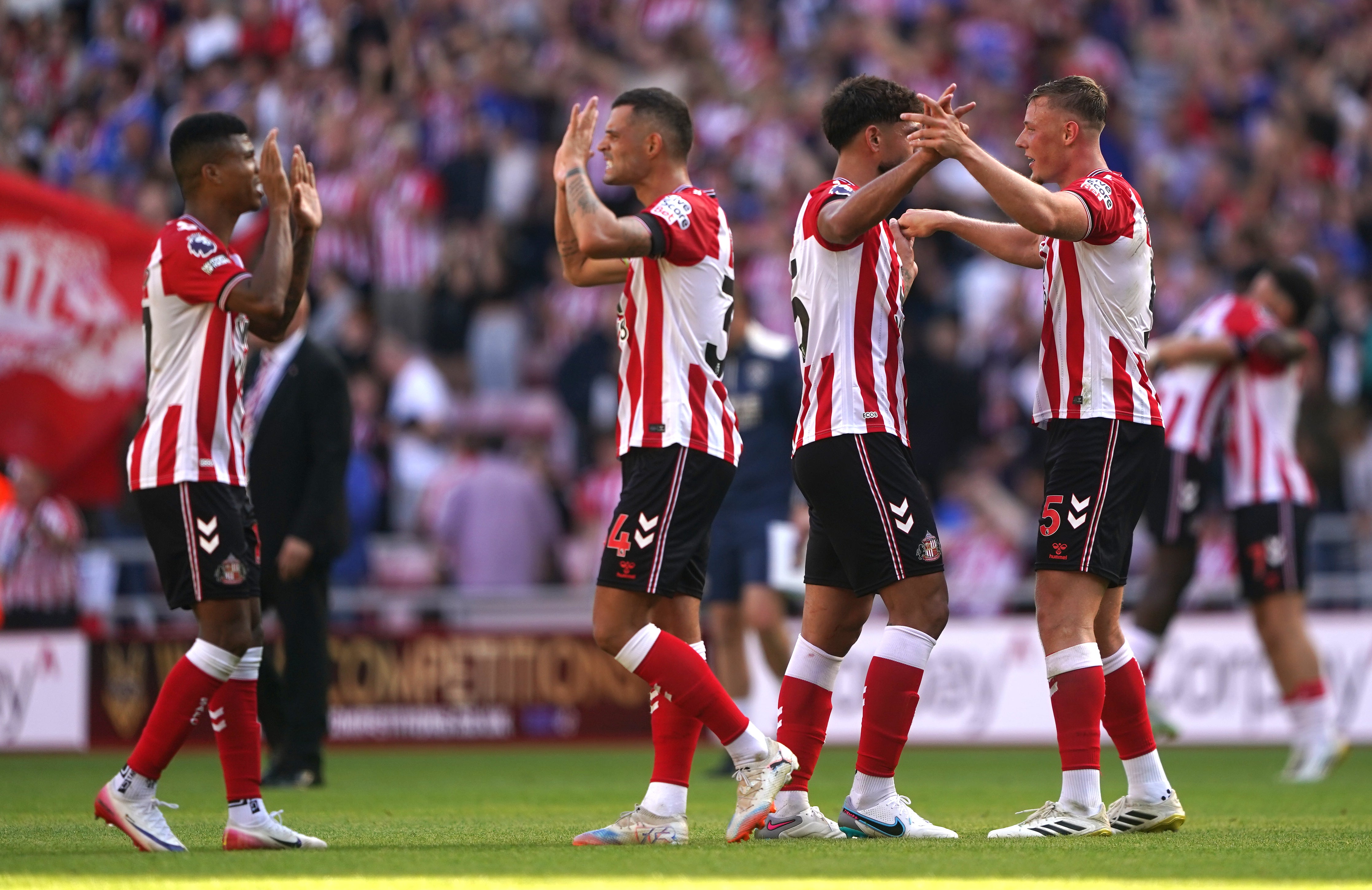 Sunderland made a winning return to the top flight (Owen Humphreys/PA)