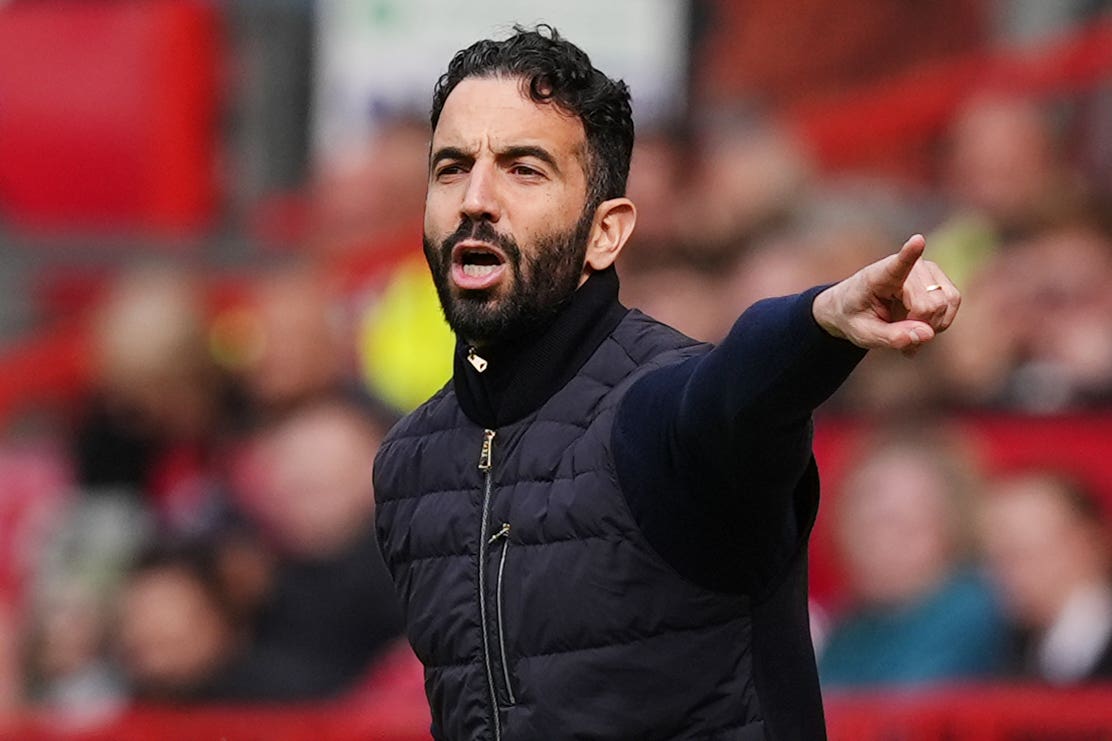 Manchester United manager Ruben Amorim wants Old Trafford to be a fortress (Martin Rickett/PA)