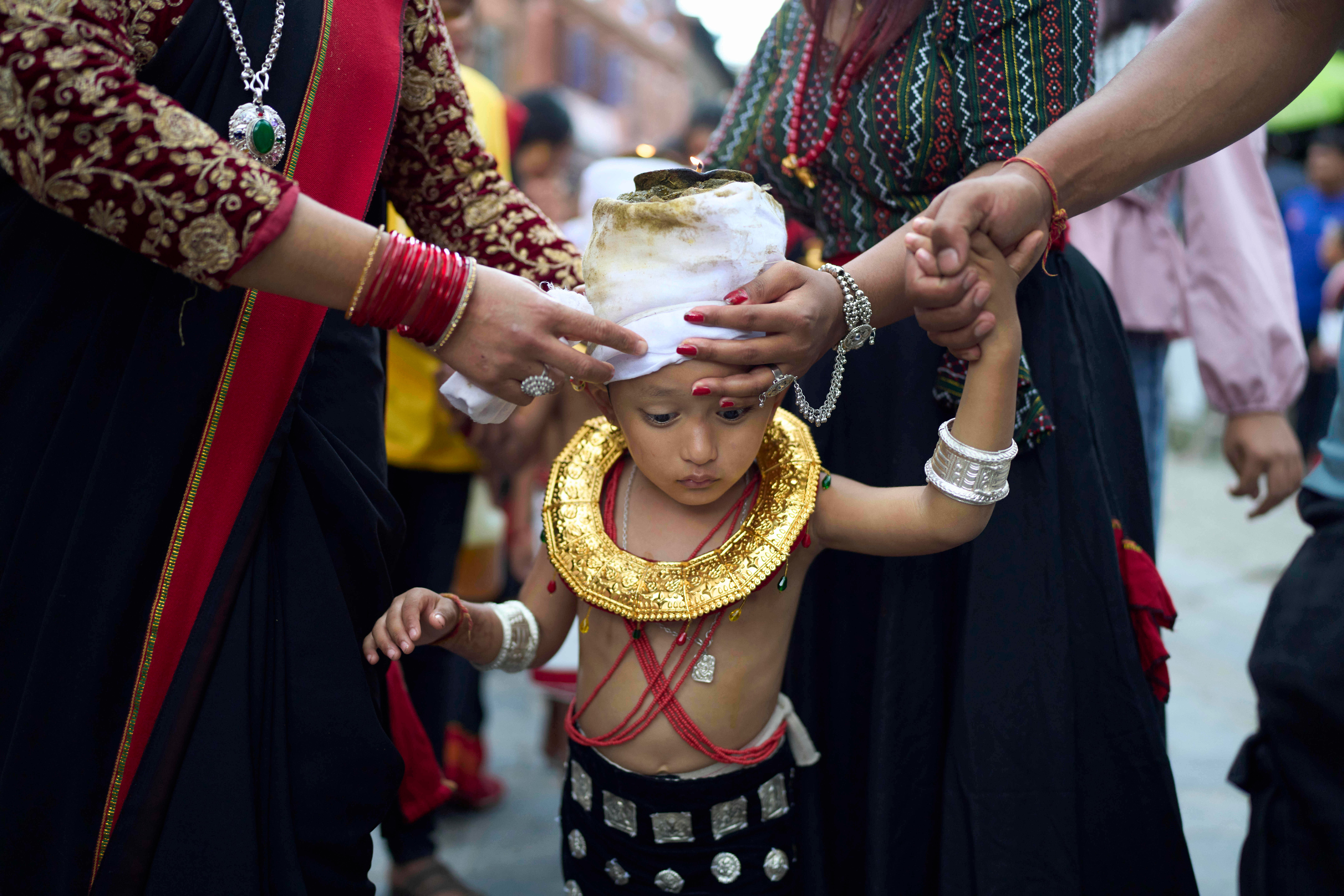 APTOPIX Nepal Hindu Festival