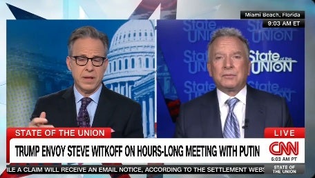Steve Witkoff spoke about the Trump-Putin meeting on CNN Sunday