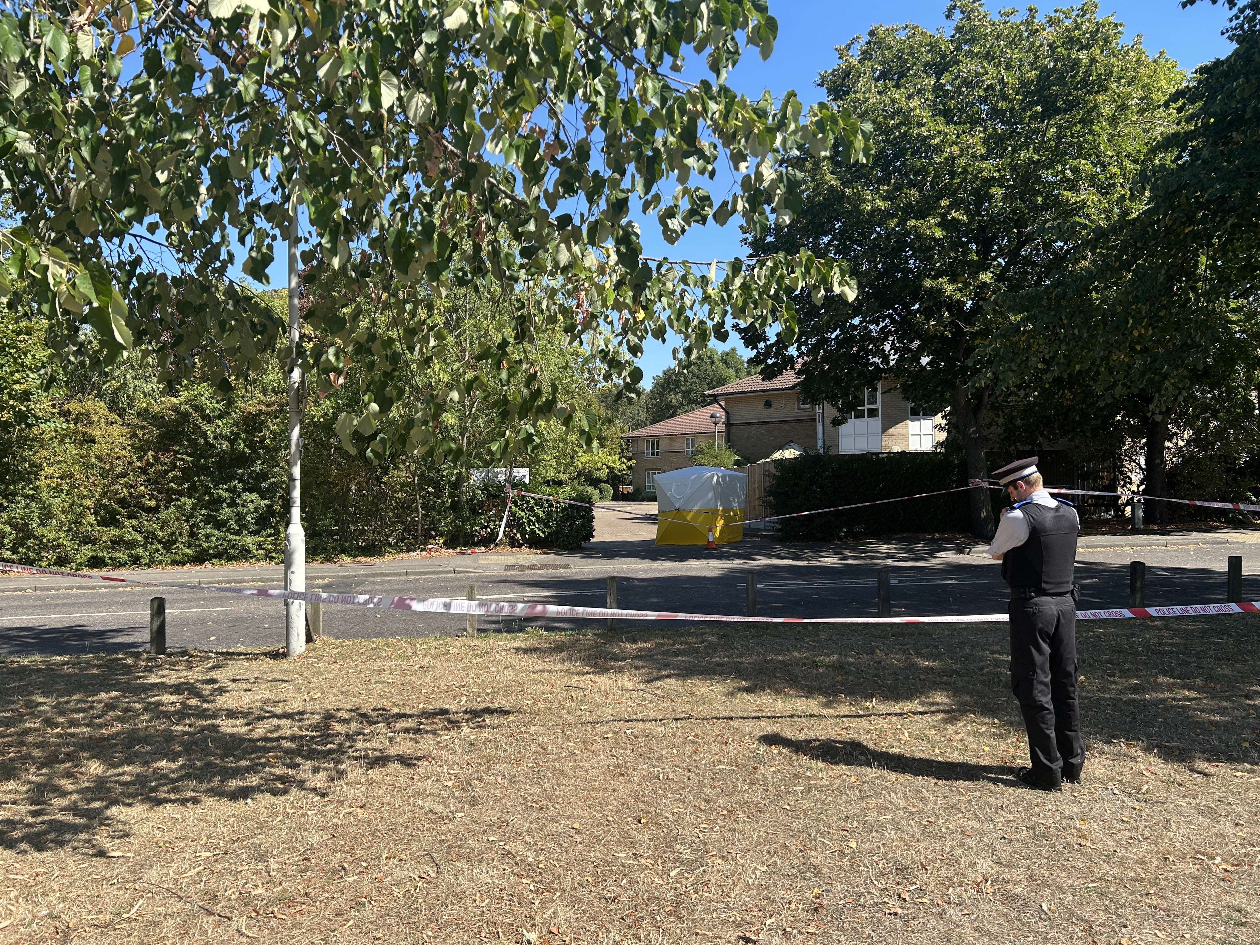 The scene on Chadwell Heath Lane