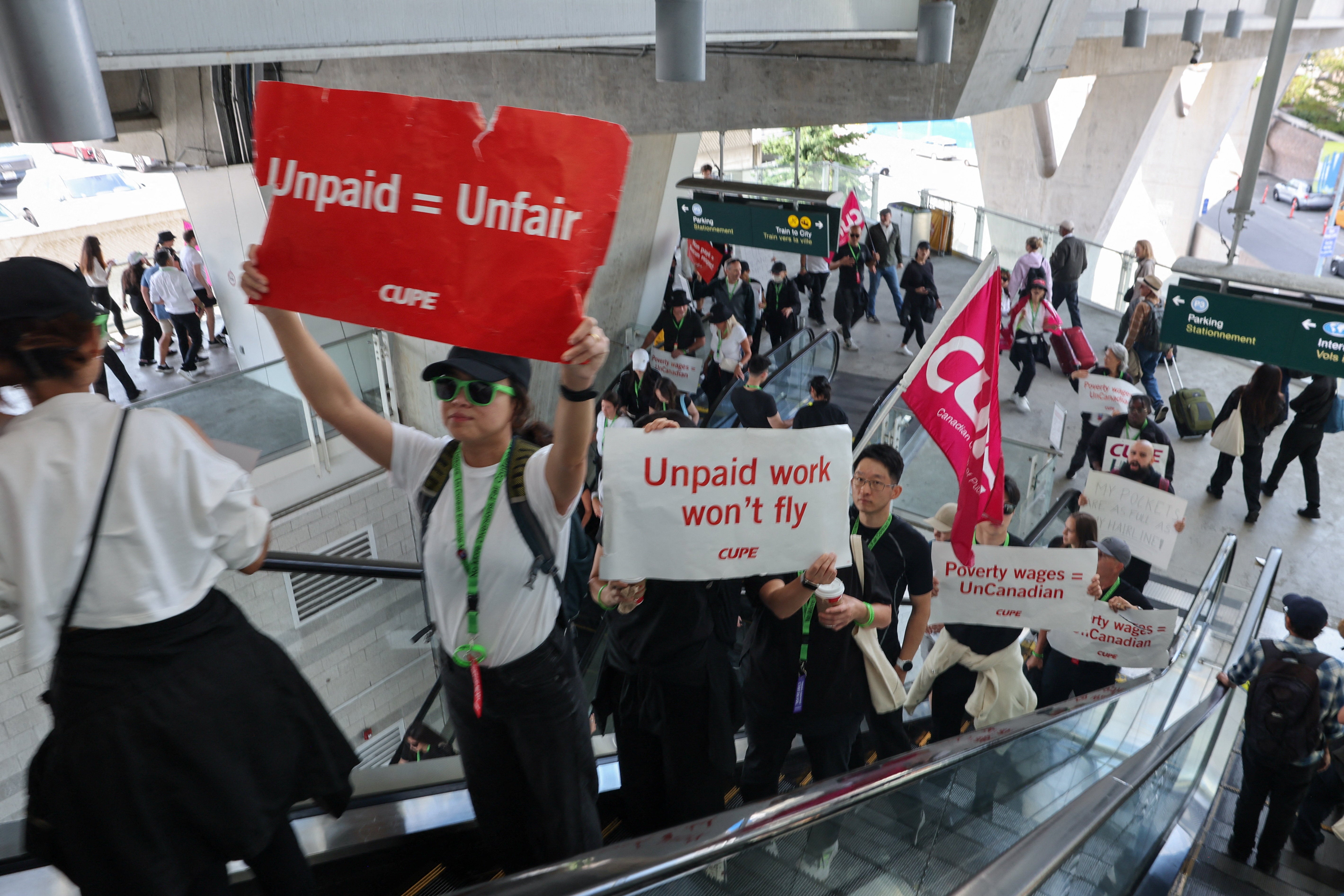 Flight attendants’ union says return-to-work order is unconstitutional, and 10,000 workers will defy it as talks remain stuck on issues like pay increases