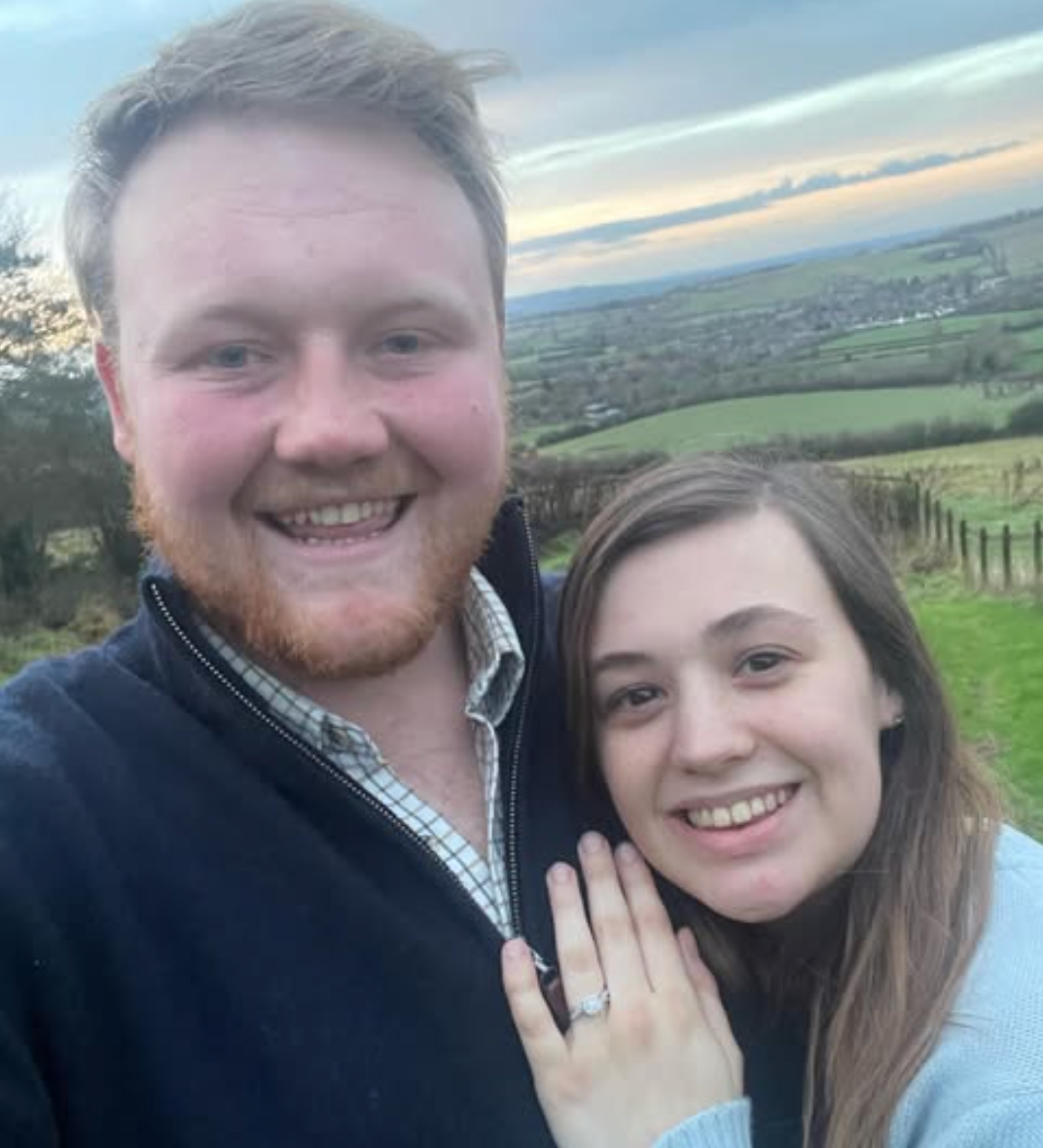 Kaleb Cooper and his fiancée Taya