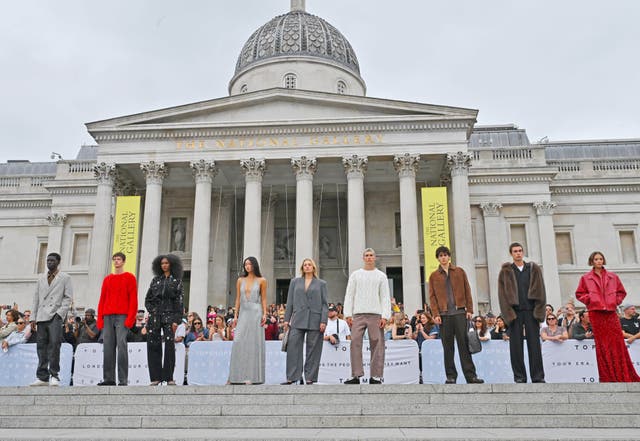 <p>Topshop returned with a runway show in Trafalgar Square last month</p>