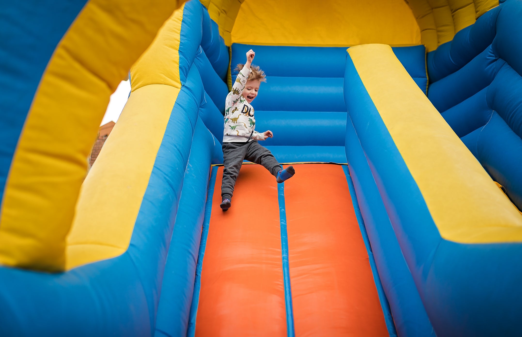 Let your kids run free around a soft play area