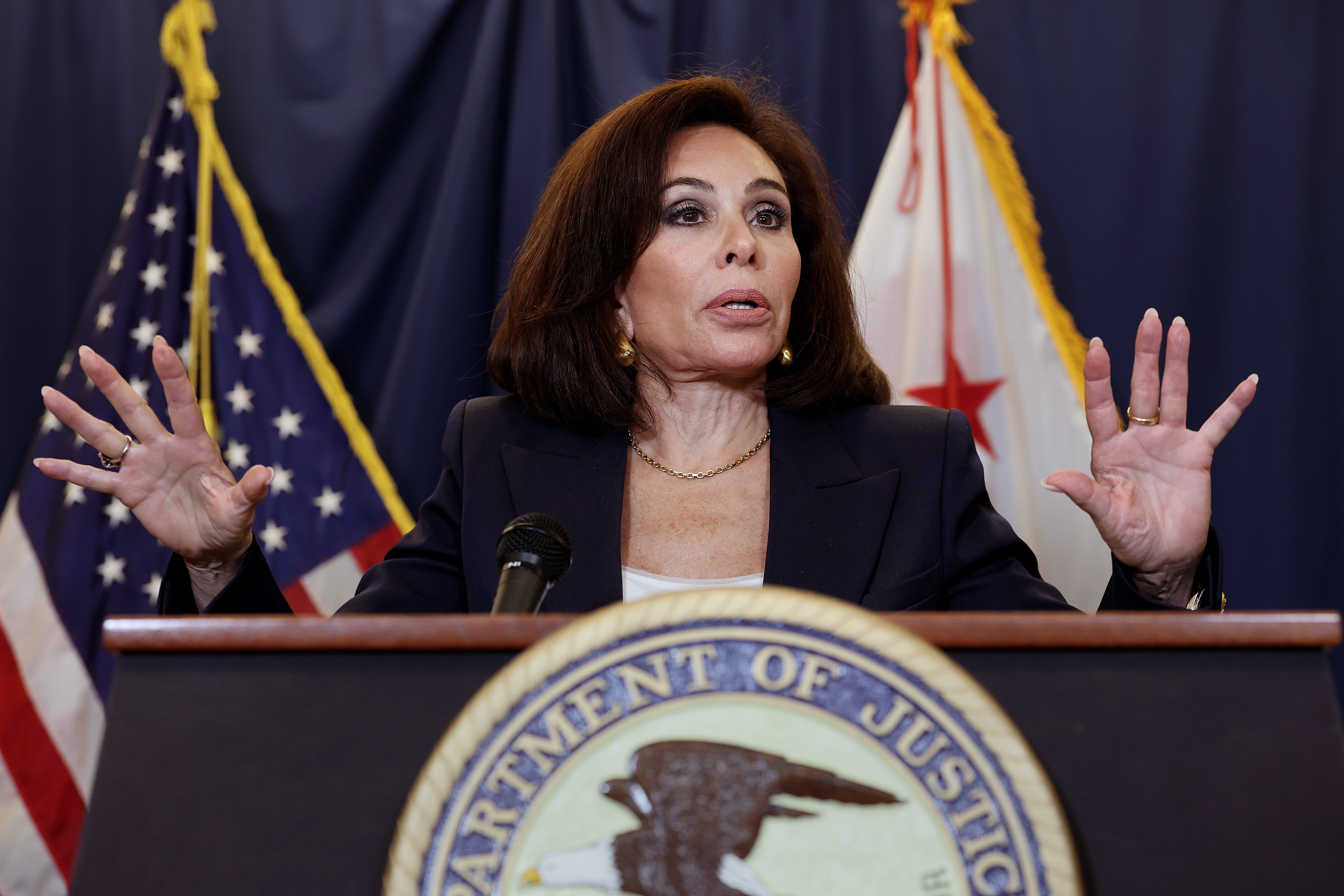 Jeanine Pirro, now U.S. Attorney for the District of Columbia, who was formerly an anchor on Fox News and is regularly cited in a lawsuit brought against the network by the voting machine manufacturer Smartmatic