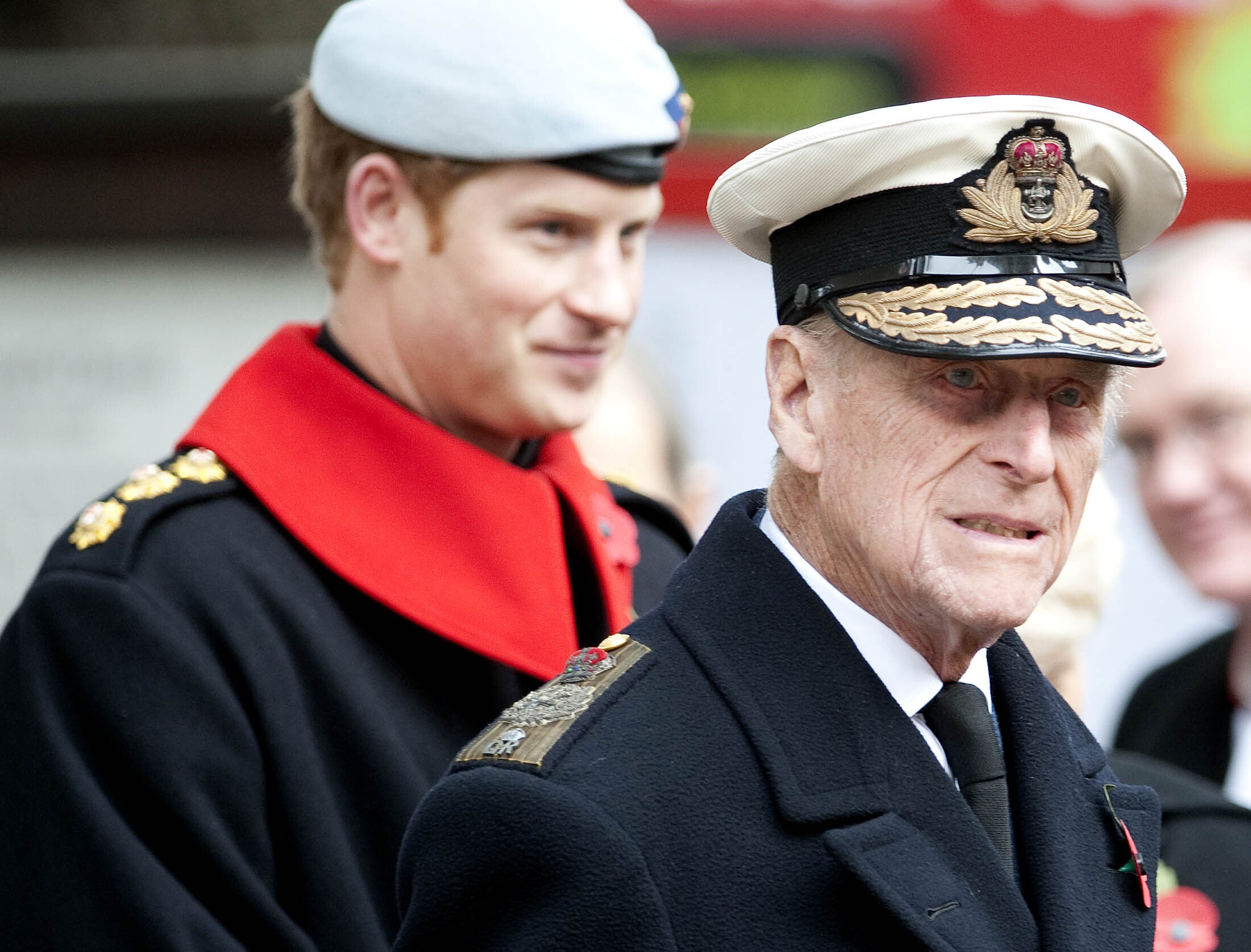Harry with his late grandfather Prince Philip