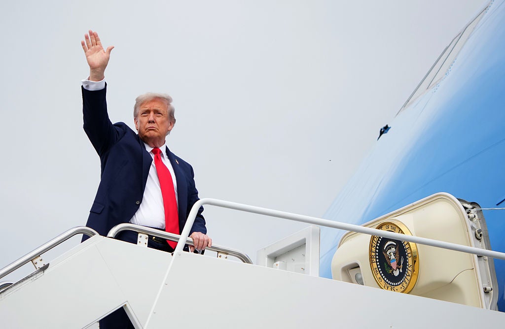 Donald Trump departs Anchorage, Alaska, after meeting with Russian president Vladimir Putin. Trump is now set to meet with Ukraine and world leaders in the White House.