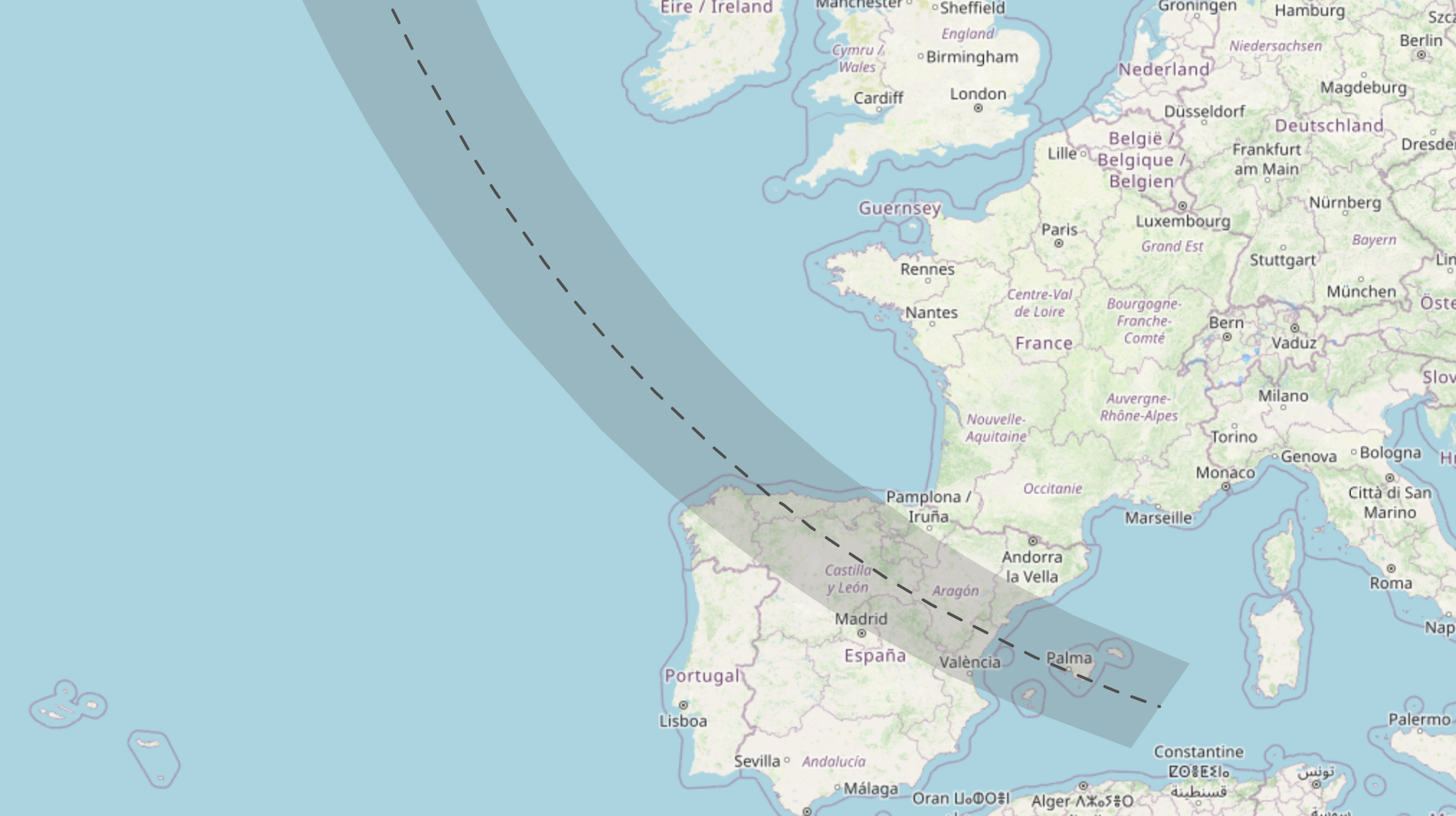Dark sky: Path of the 2026 total solar eclipse