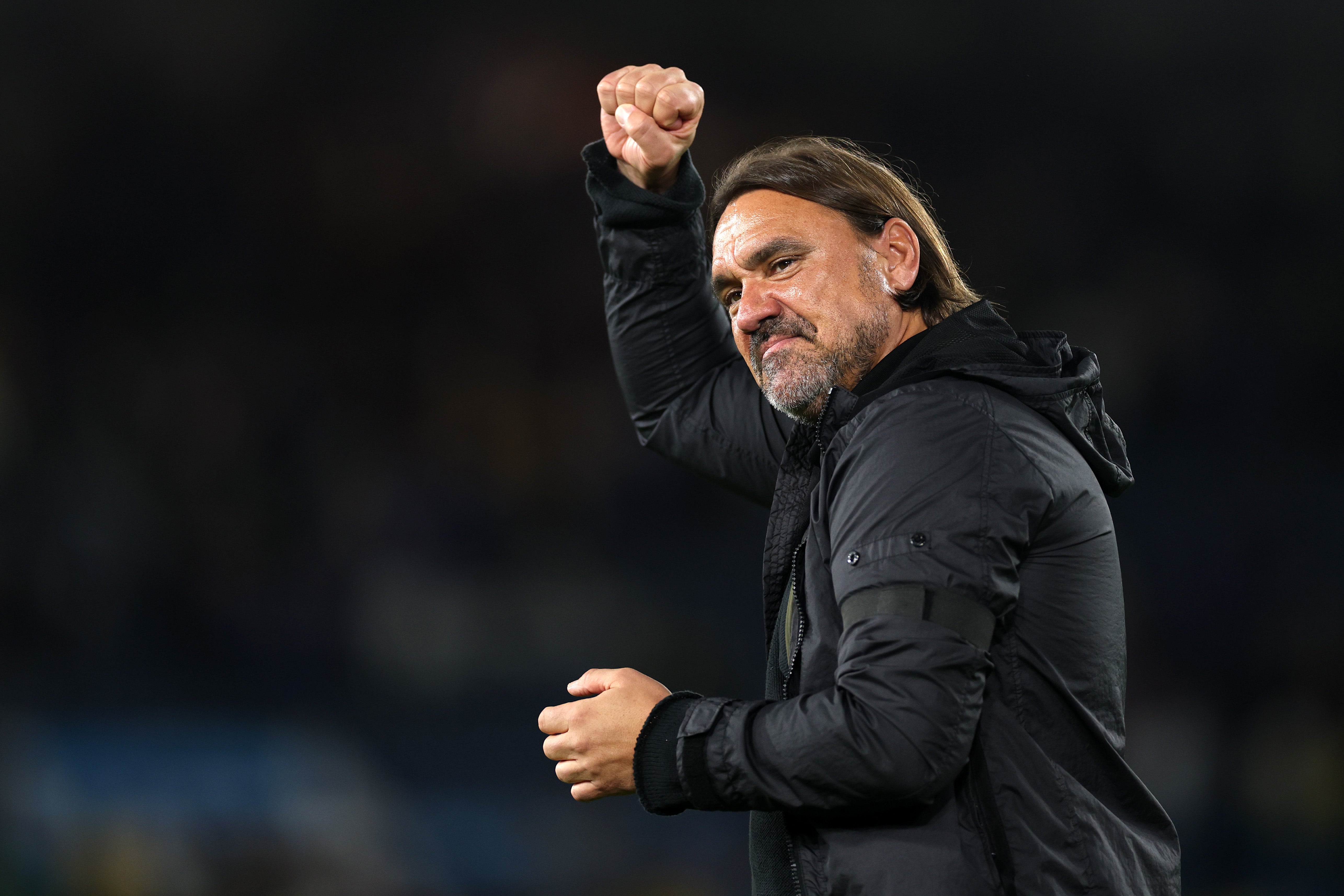 Daniel Farke slaví drsnou noc na Elland Road