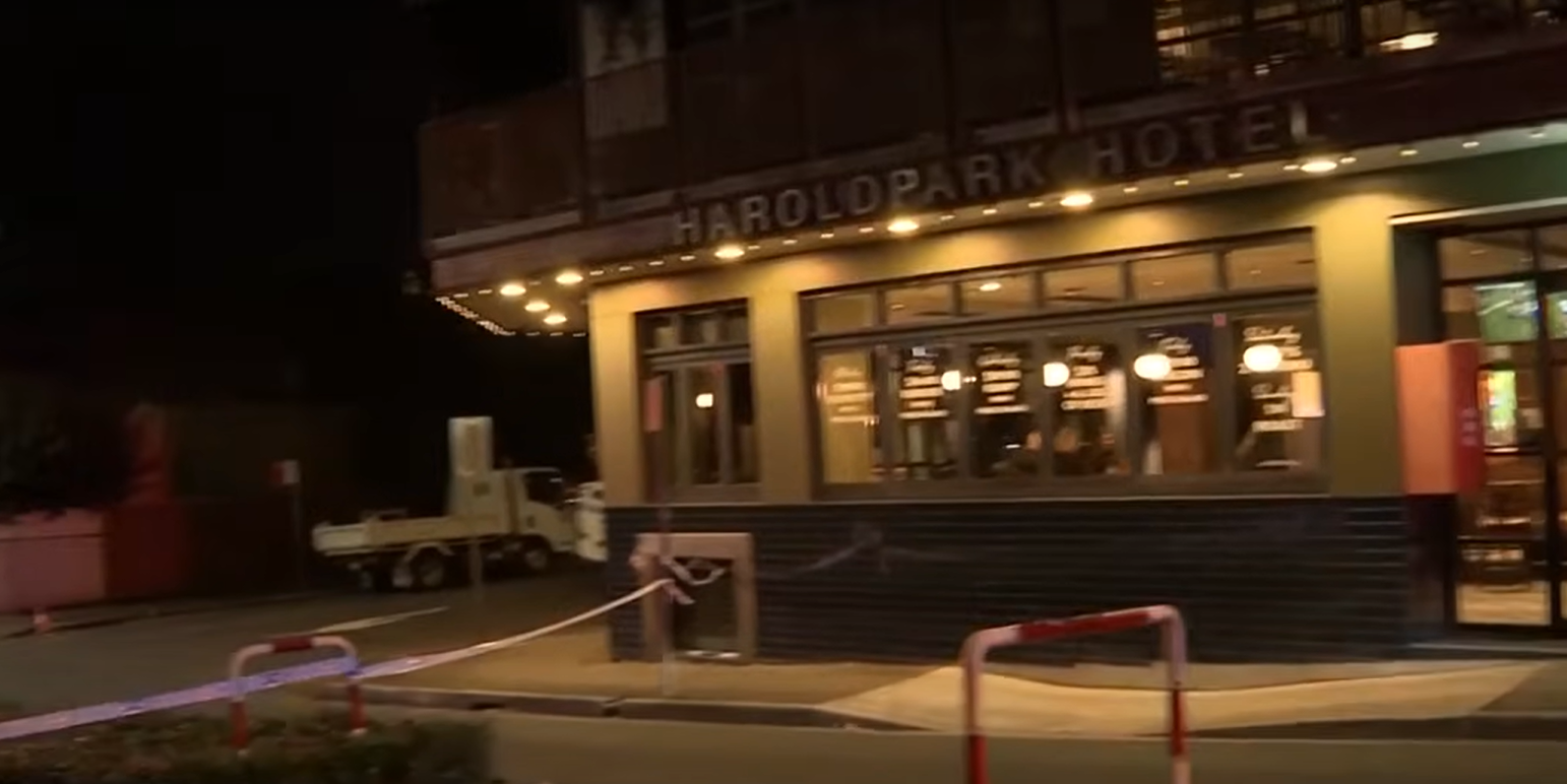 Screengrab. A man was killed and another injured following a shooting in Sydney