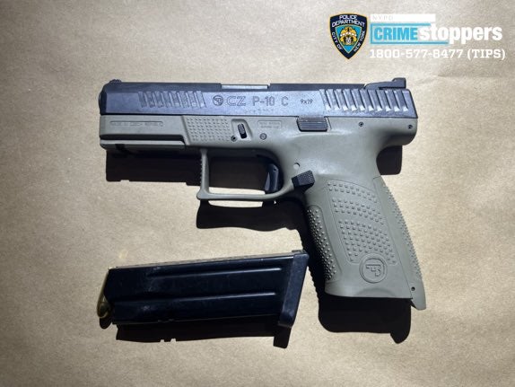 Investigators say they recovered a loaded 9mm handgun from the scene on Sunday