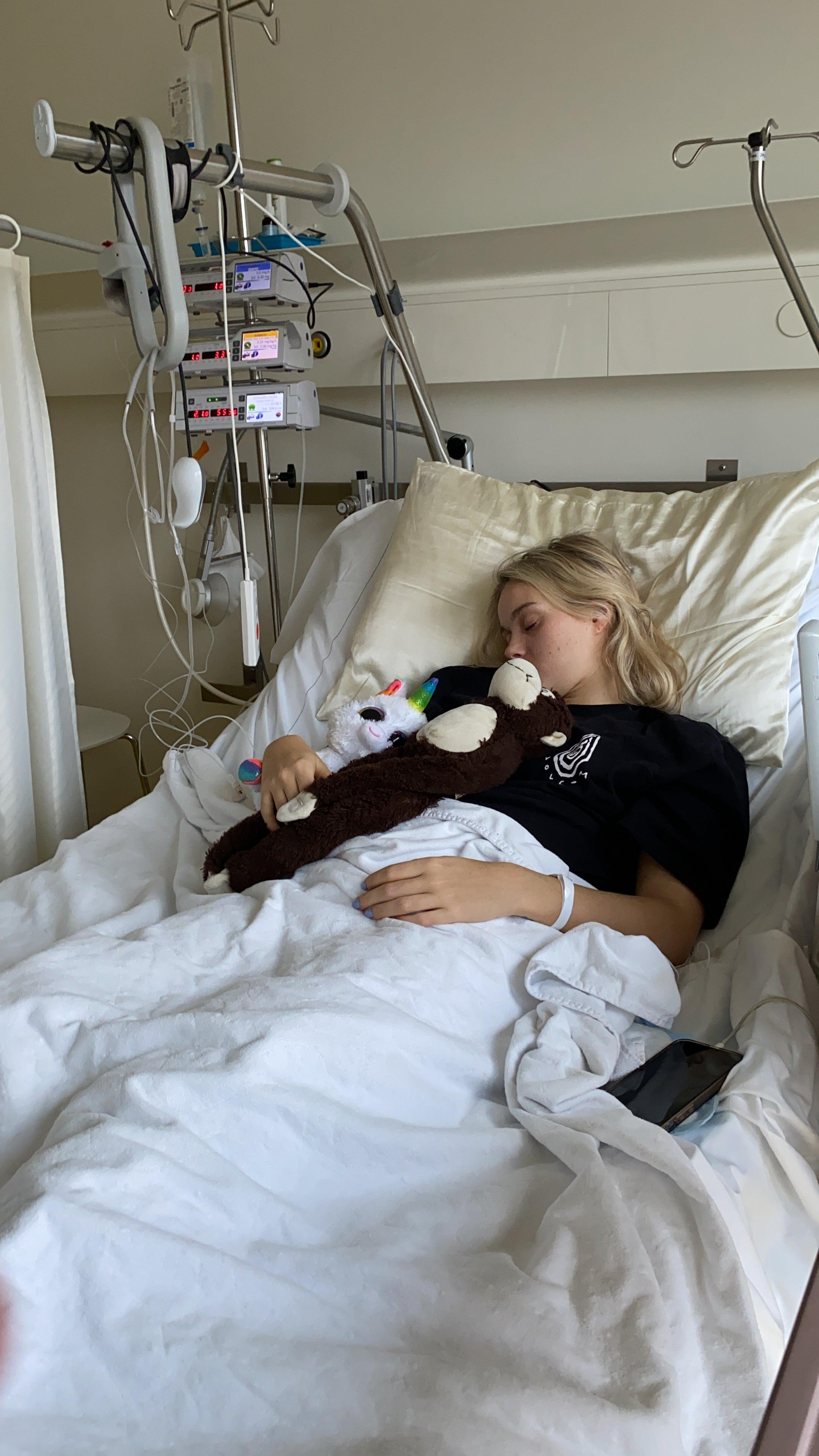 Maisie was told she may never walk again after the crash