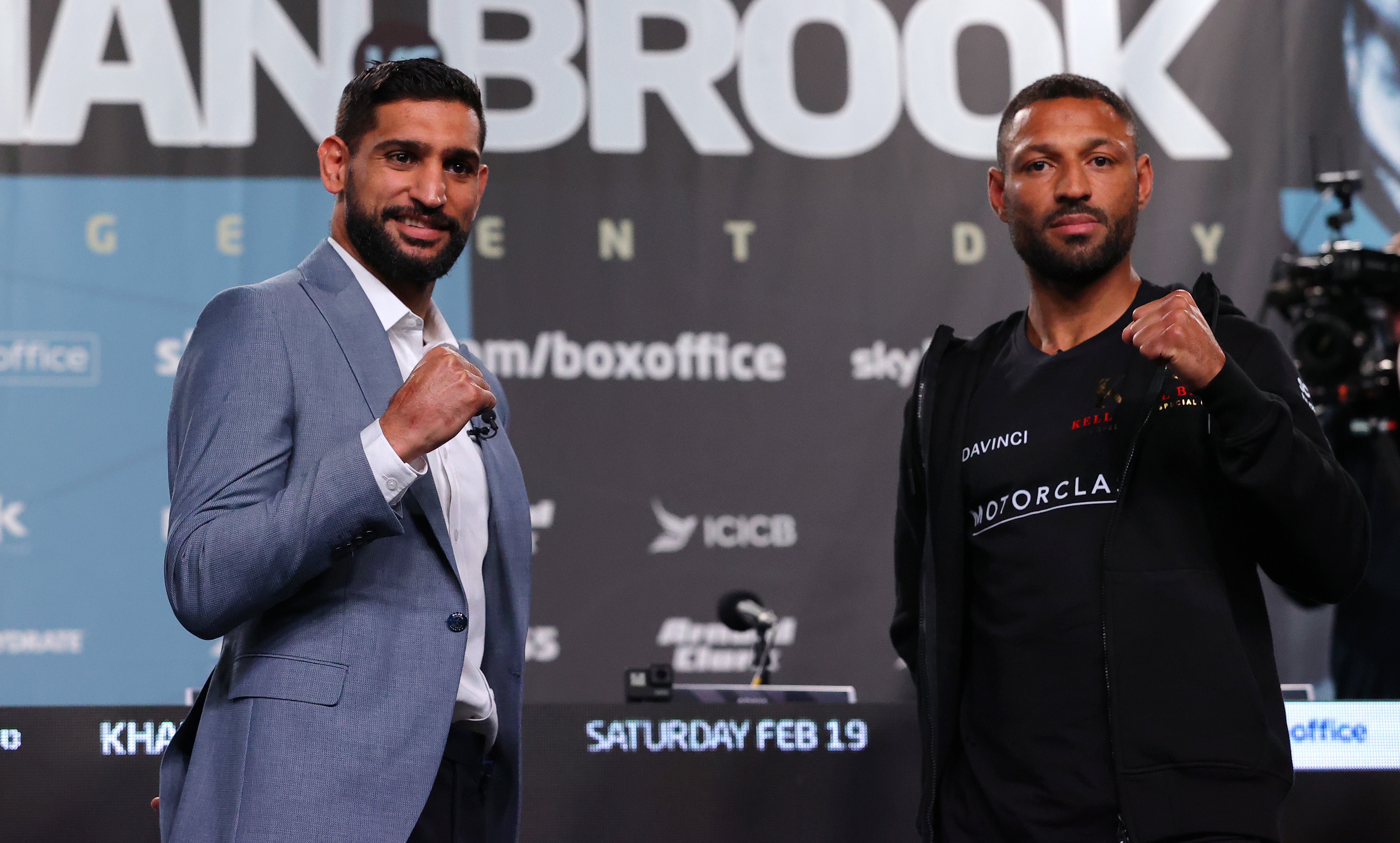 Amir Khan ahead of his final boxing match, in 2022