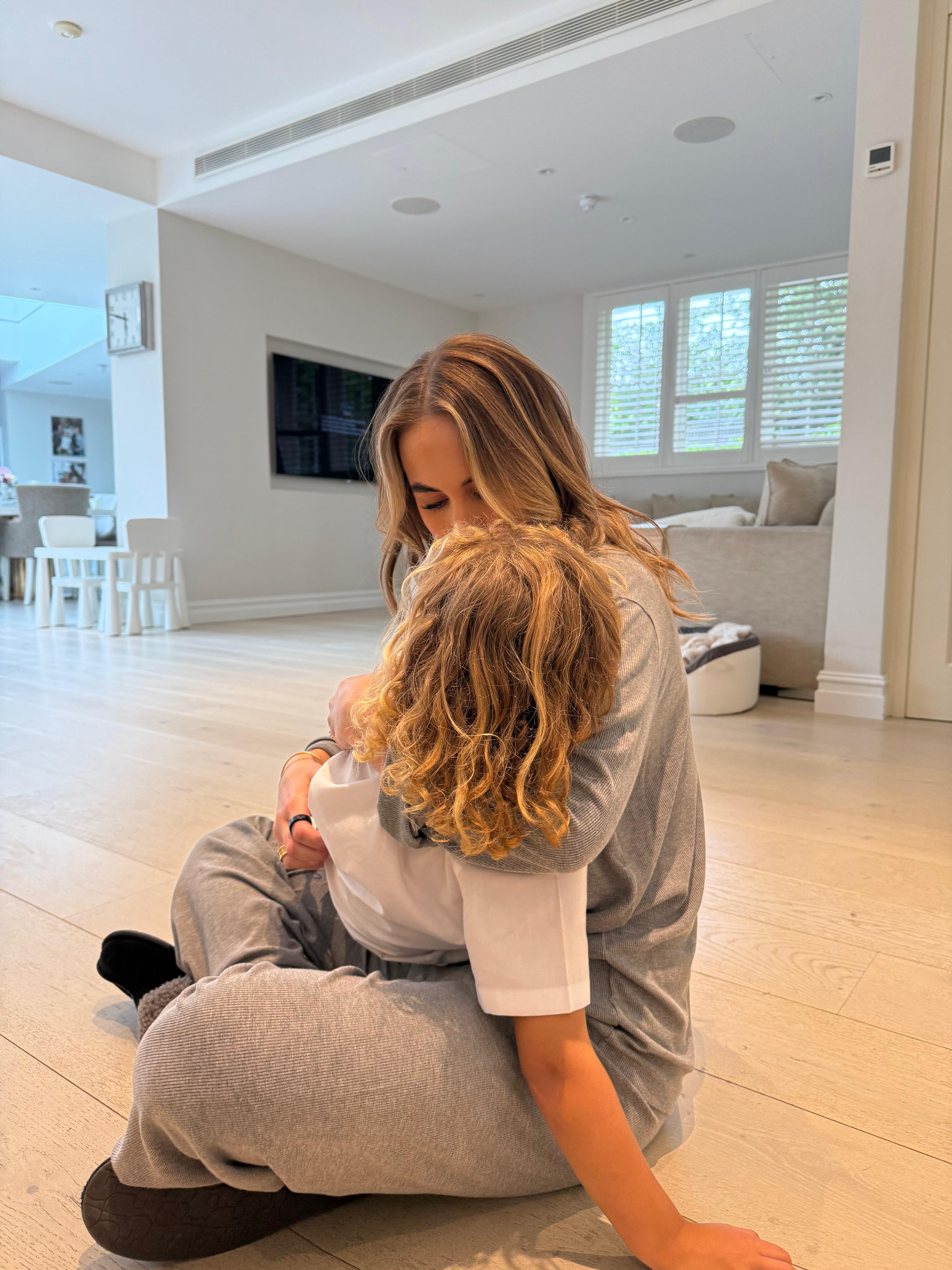 Kate Ferdinand and her son Cree