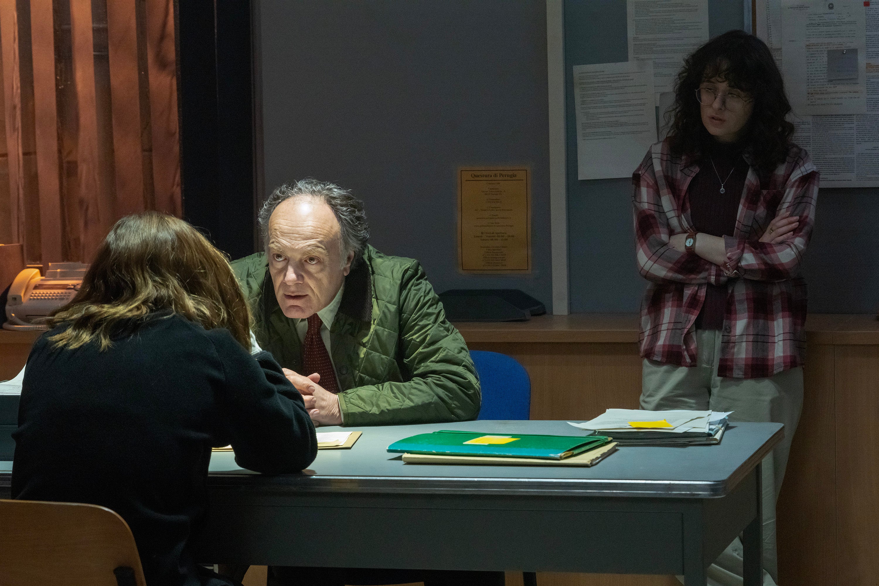 Francesco Acquaroli plays Knox’s prosecutor, Giuliano Mignini