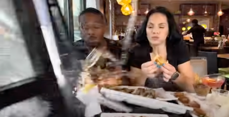 Influencers injured by car while filming restaurant review