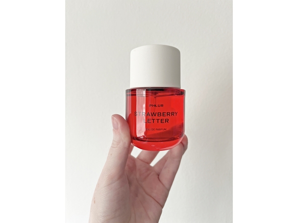 Best Phlur fragrance IndyBest review  Phlur strawberry letter eau de parfum