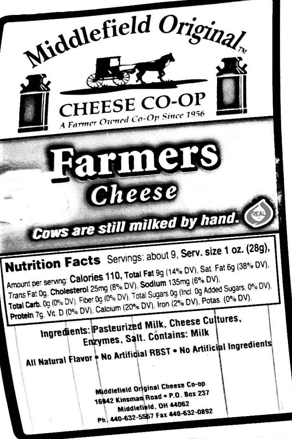Farmers' Cheese was also included in the recall