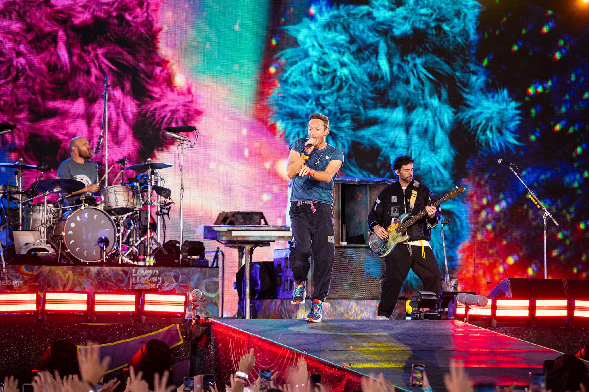 Coldplay perform at Hull’s Craven Stadium on Monday 18 August
