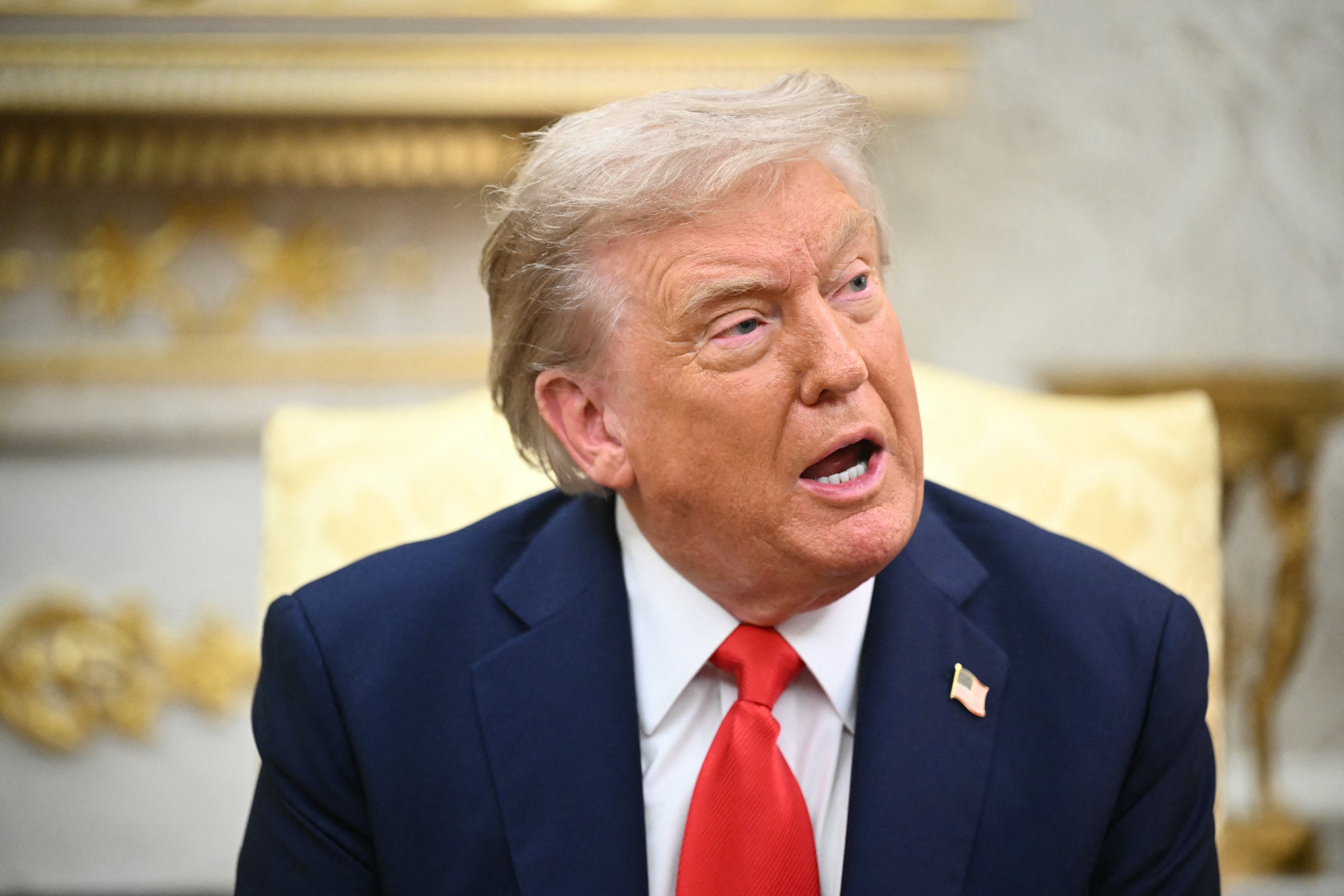 Latest portrait of ‘orange’ Trump that will be hung in the White House is revealed