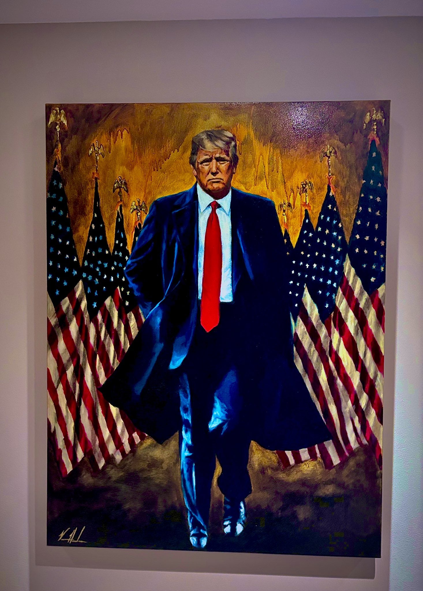 Sebastian Gorka, deputy assistant to the president, shared the portrait on Monday evening and suggested that there's 'more to come'