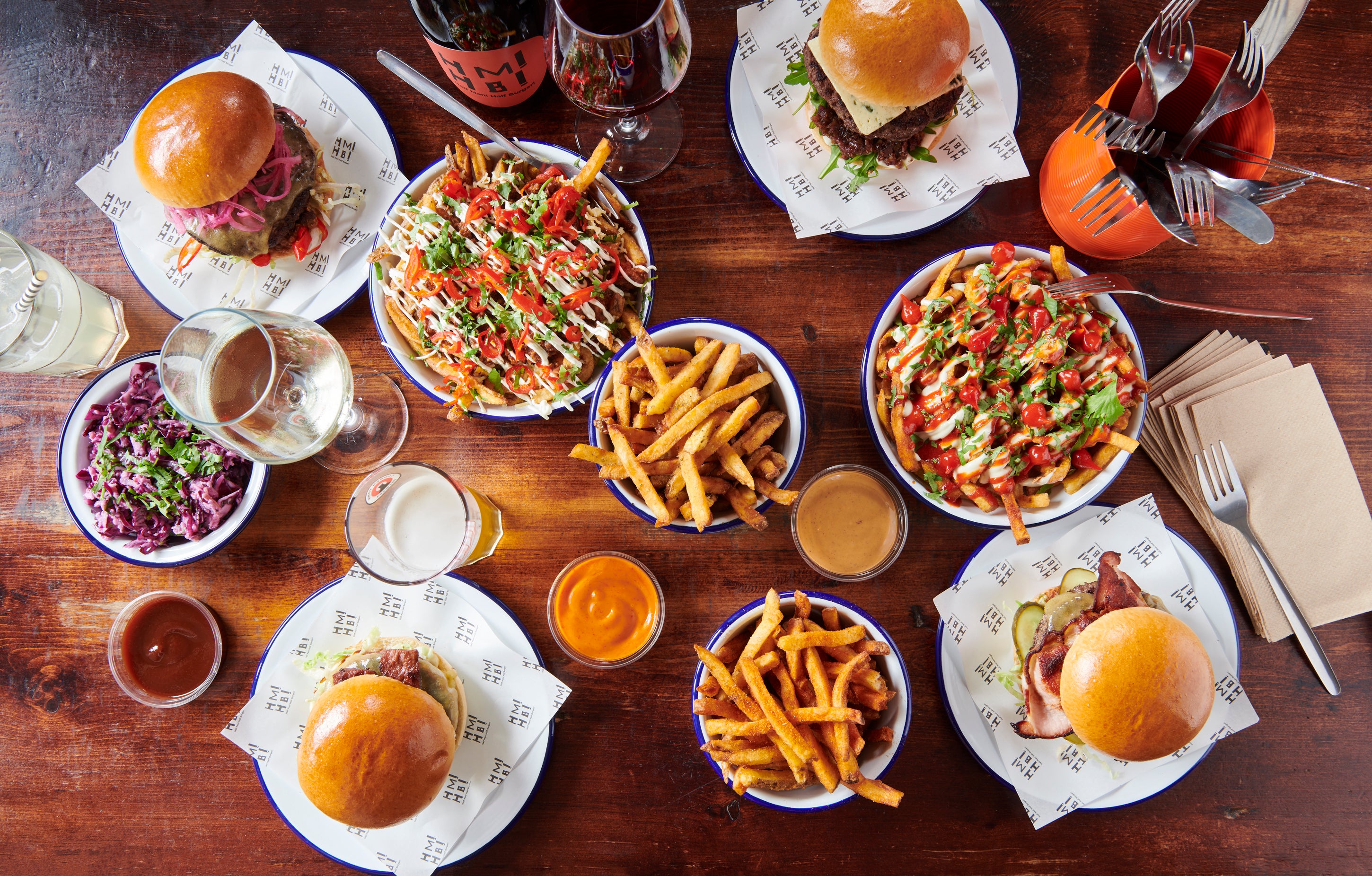 Burgers at Half Man Half Burger (HMHB/PA)