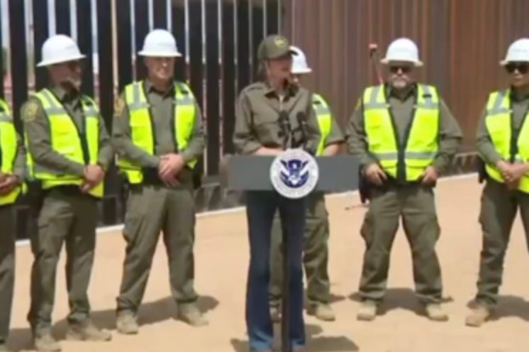 Homeland Security Secretary Kristi Noem has announced the U.S.-Mexico border wall will be painted black at President Donald Trump’s request to make the metal hotter and deter migrants