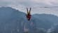 Competitors walk slackline 400m above Chinese gorge in bid for championship glory