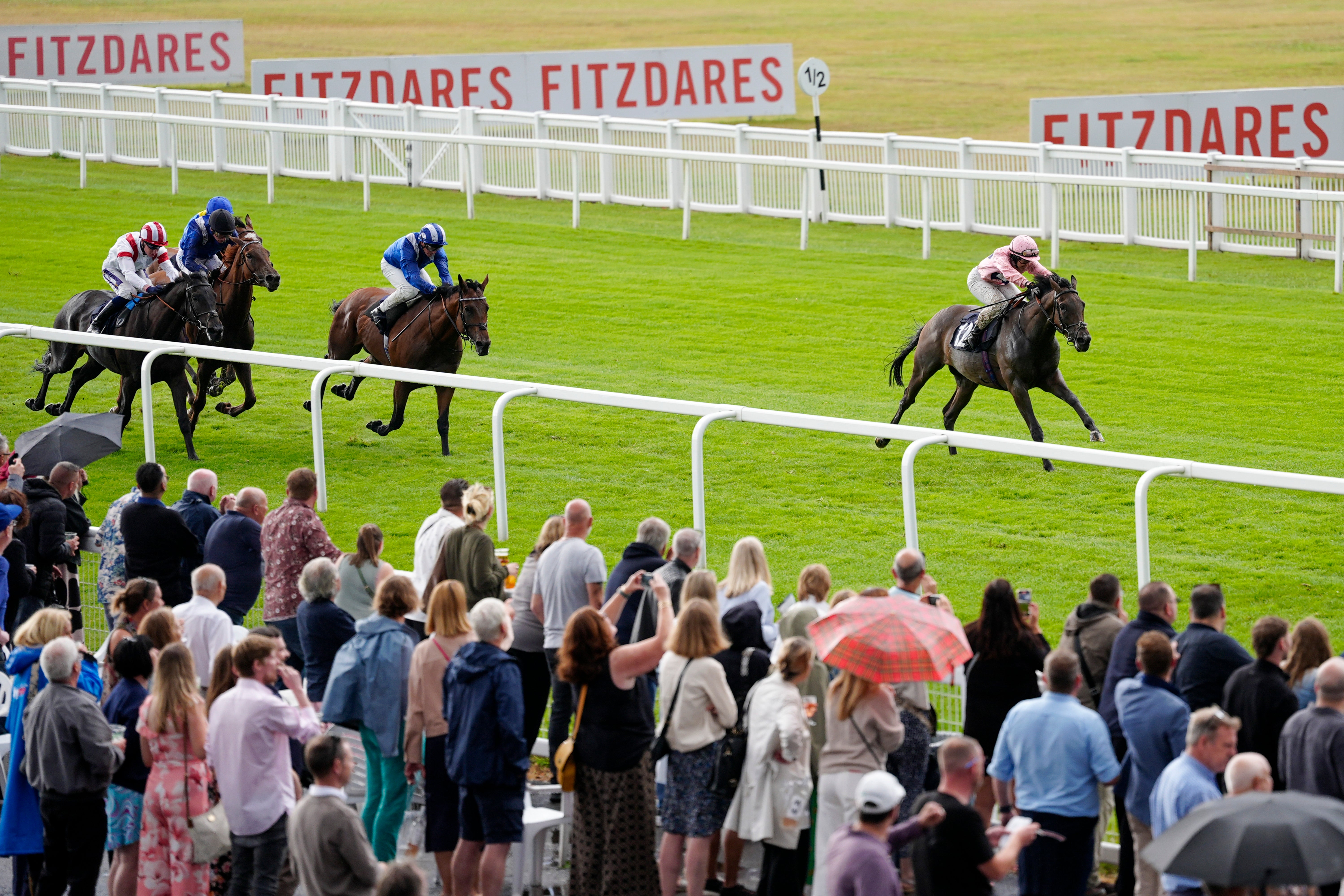 Over five million people attend the races in the UK each year