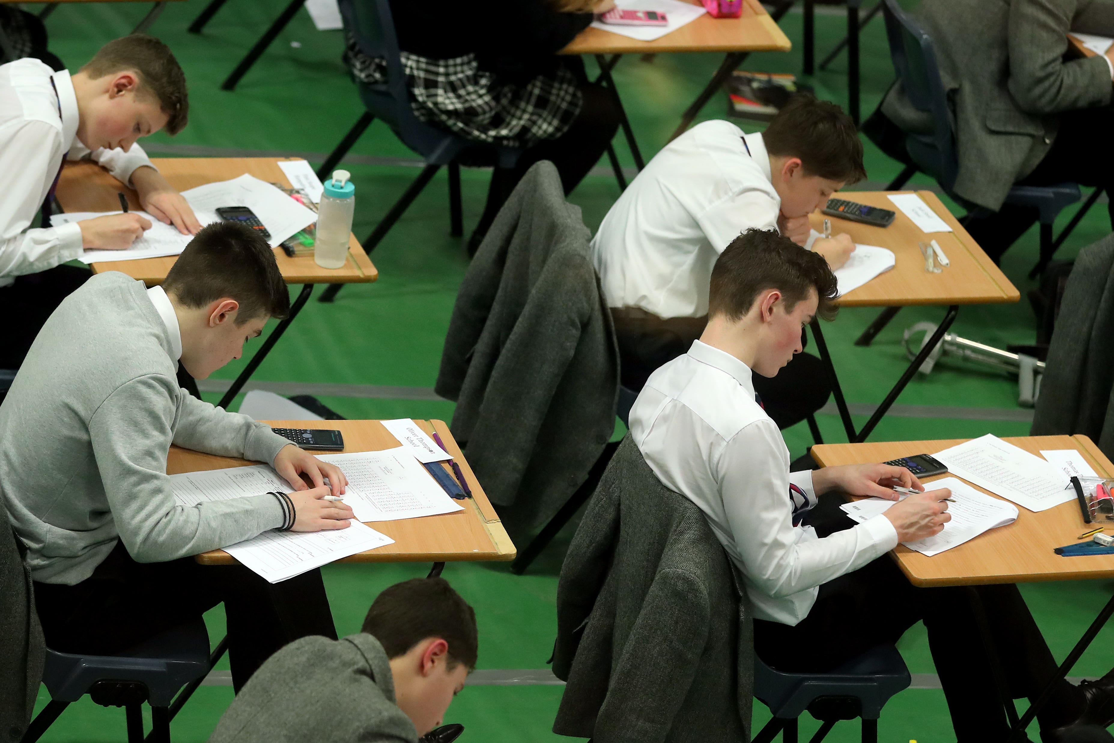 Pupils in England, Wales and Northern Ireland will receive their GCSE and vocational and technical qualification results on Thursday (Gareth Fuller/PA)