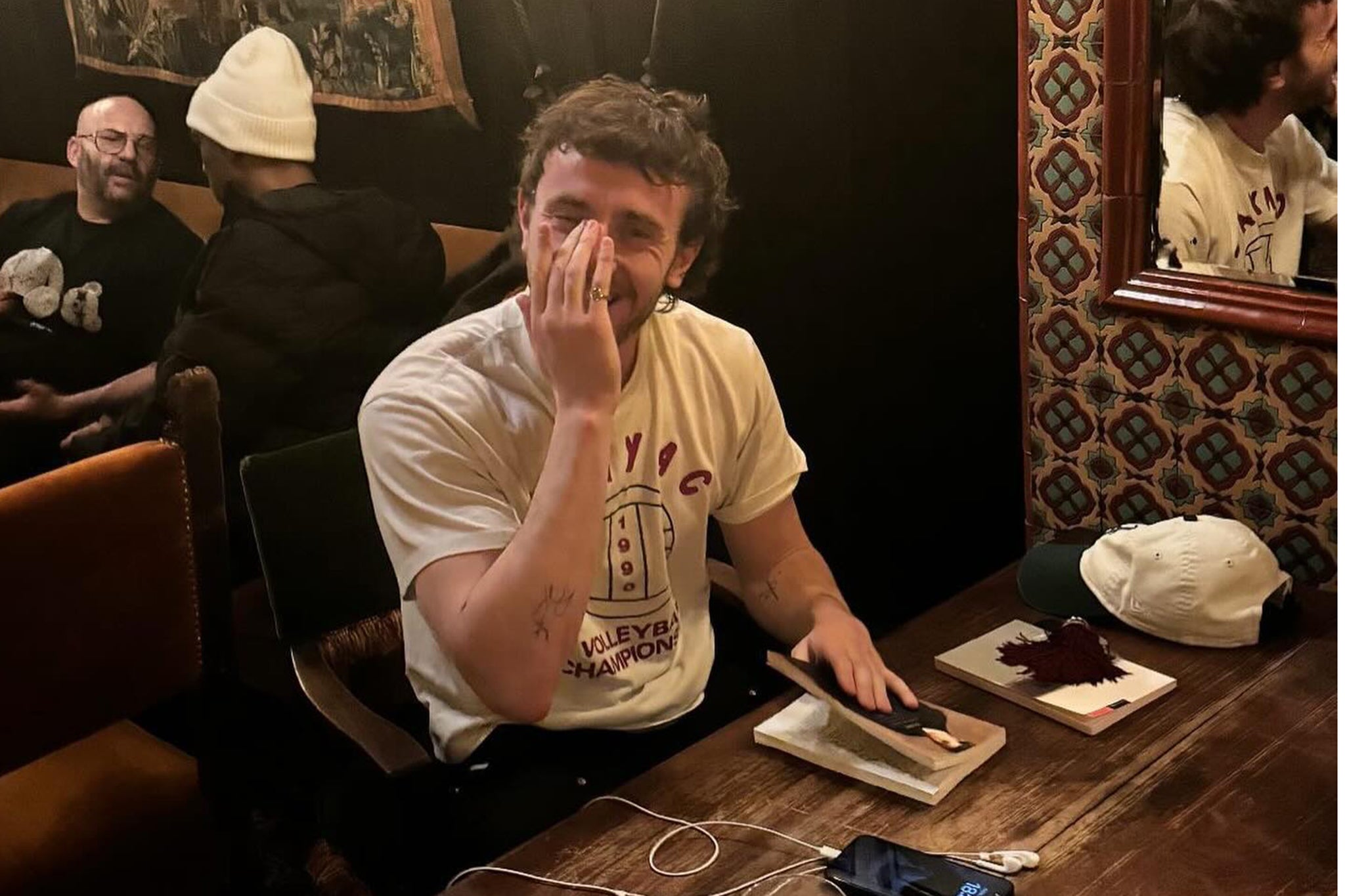 Paul Mescal reading ‘Stoner’ by John Edward Williams at the pub alone