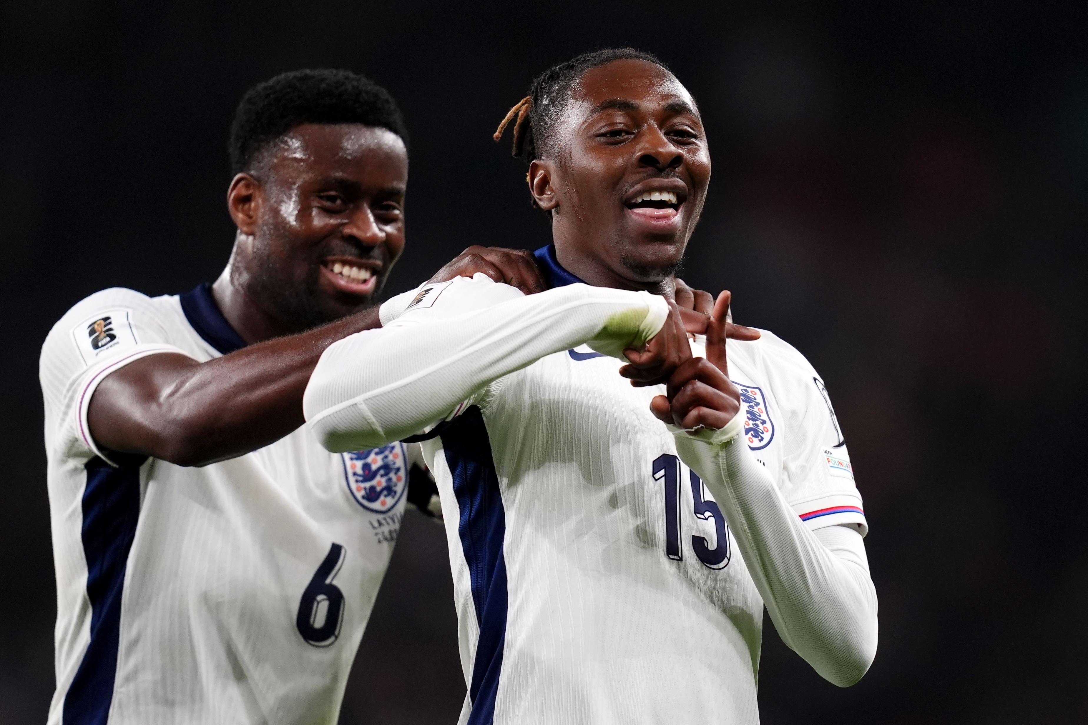 Eberechi Eze and Marc Guehi will start for Crystal Palace (John Walton/PA)