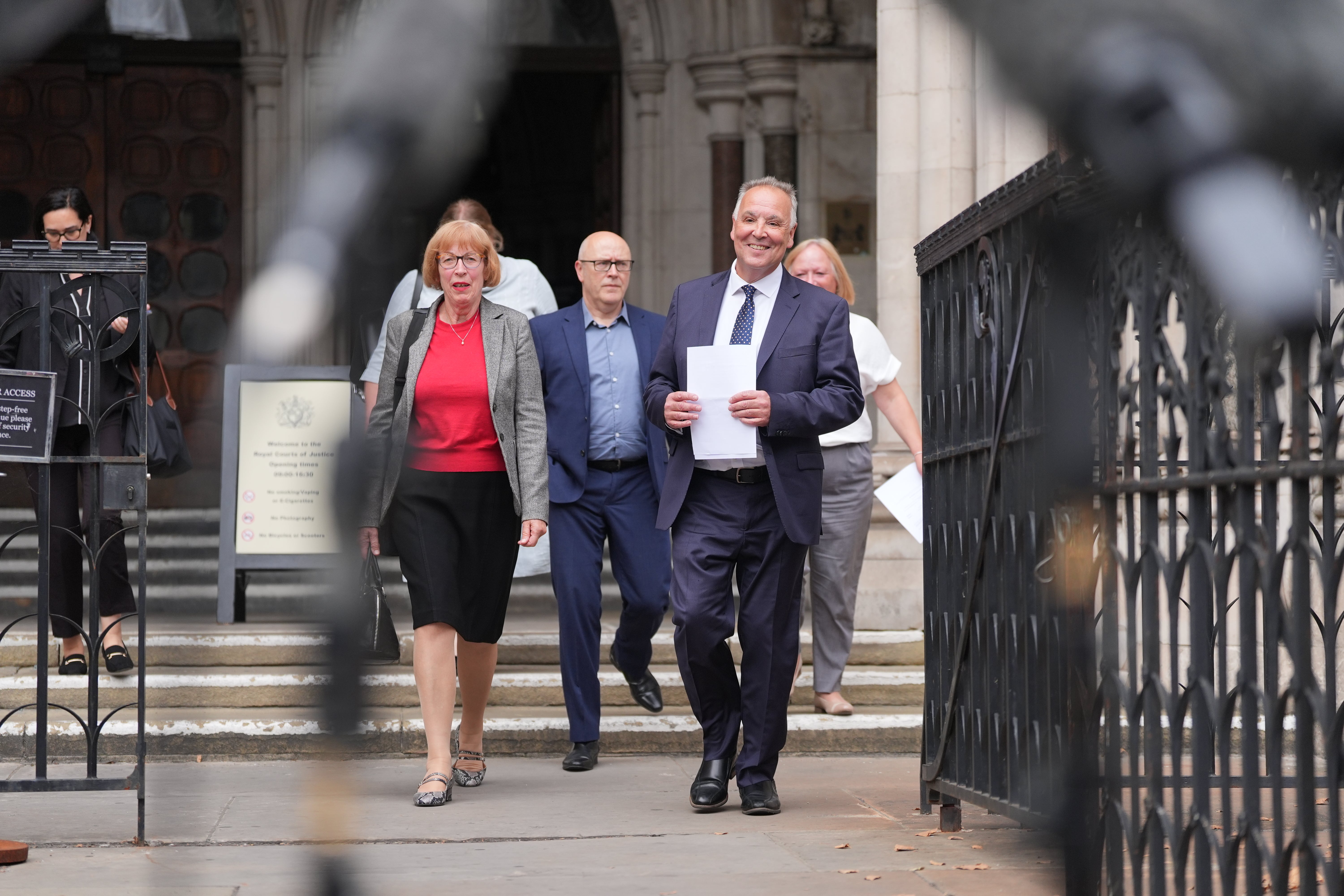 Chris Whitbread, leader of Epping Forest District Council, outside the Royal Courts of Justice in London on Tuesday