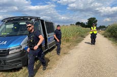 An unidentified flying object has crashed and exploded in a Polish field