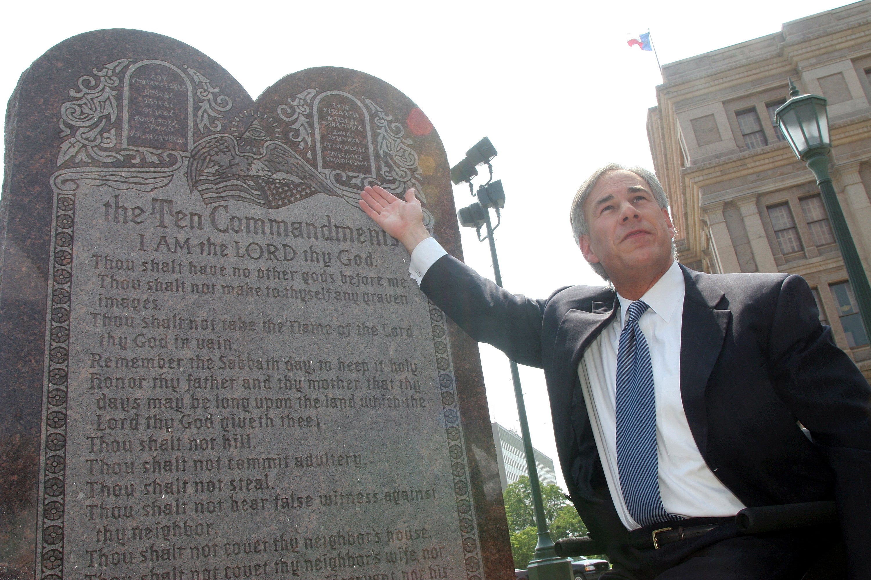 Texas Governor Greg Abbott joined several other GOP-led states requiring the Ten Commandments in every public school classroom, setting up a Supreme Court showdown on the separation of church and state