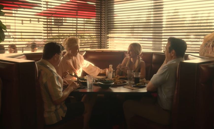 This still is from a teaser scene posted to Instagram by Apple TV+. It was filmed at the Main Street branch of Gates Bar-B-Q