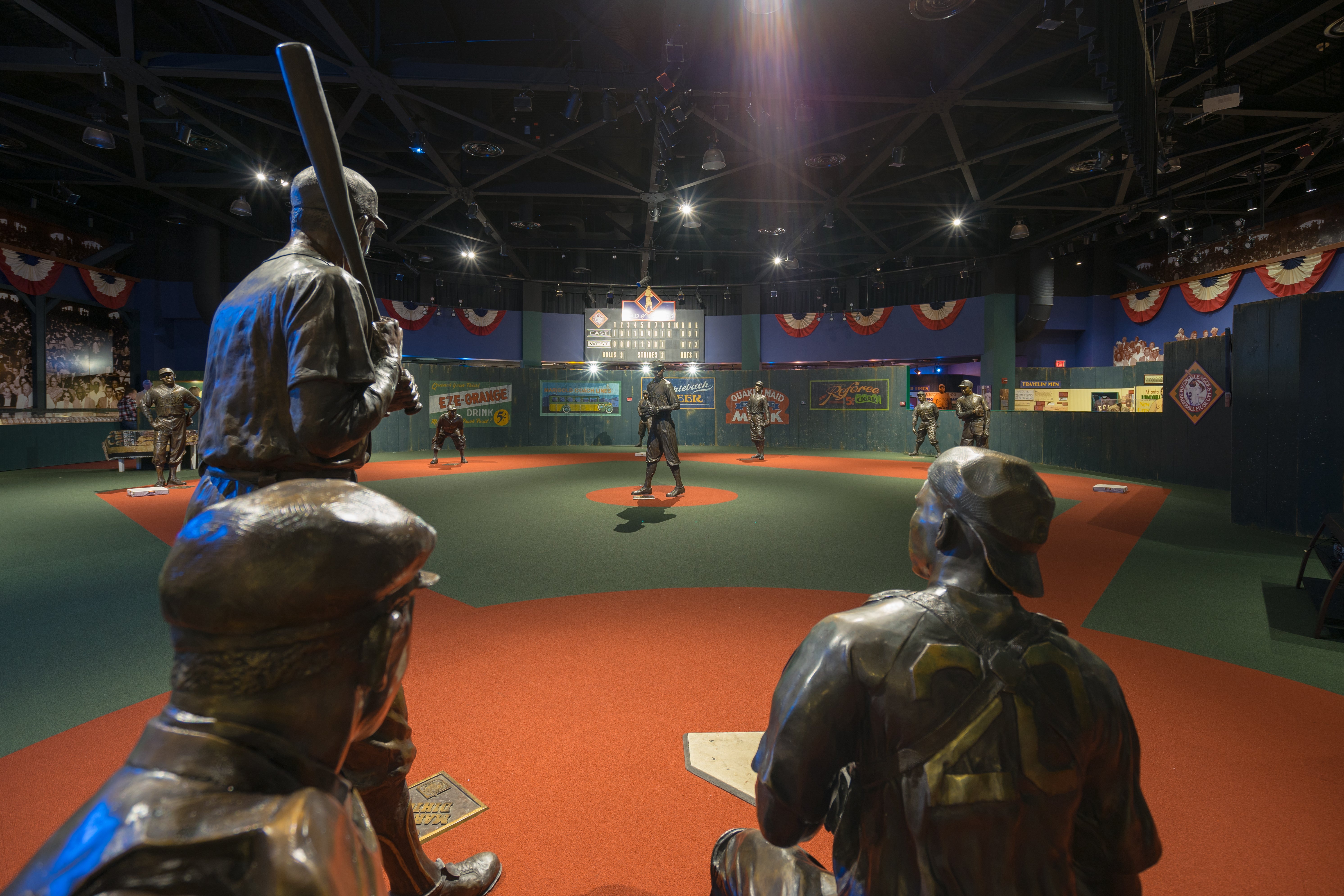 The crew spent a day filming at the Negro Leagues Baseball Museum